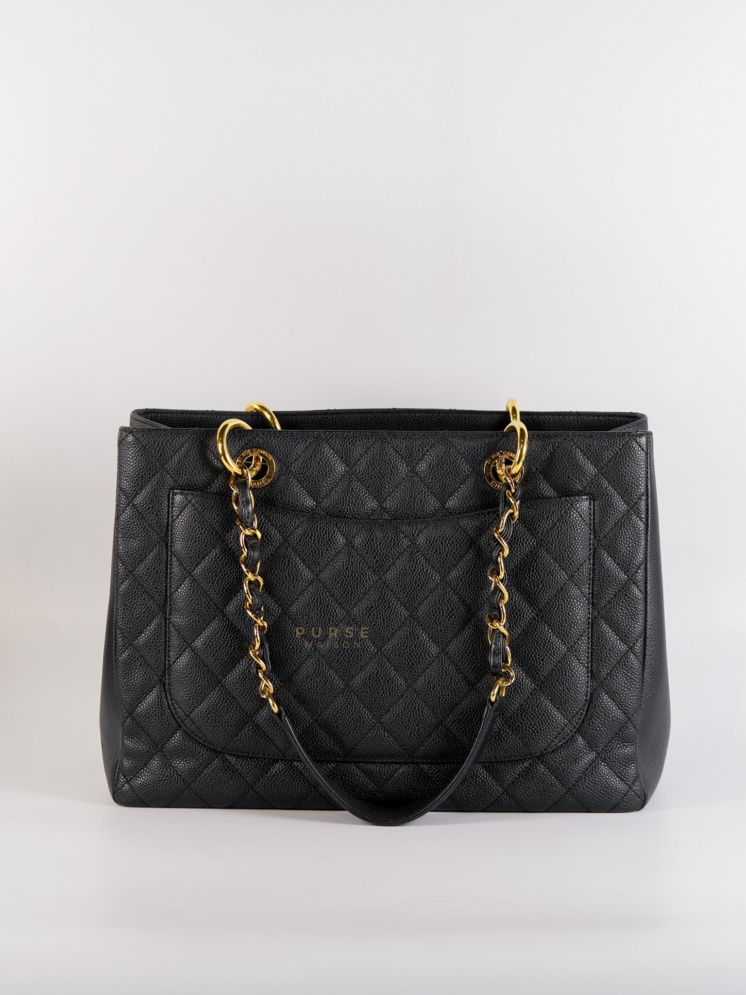 Grand Shopping Tote (GST) Caviar Calfskin in Gold Hardware Series 15 | Purse Maison Luxury Bags Shop