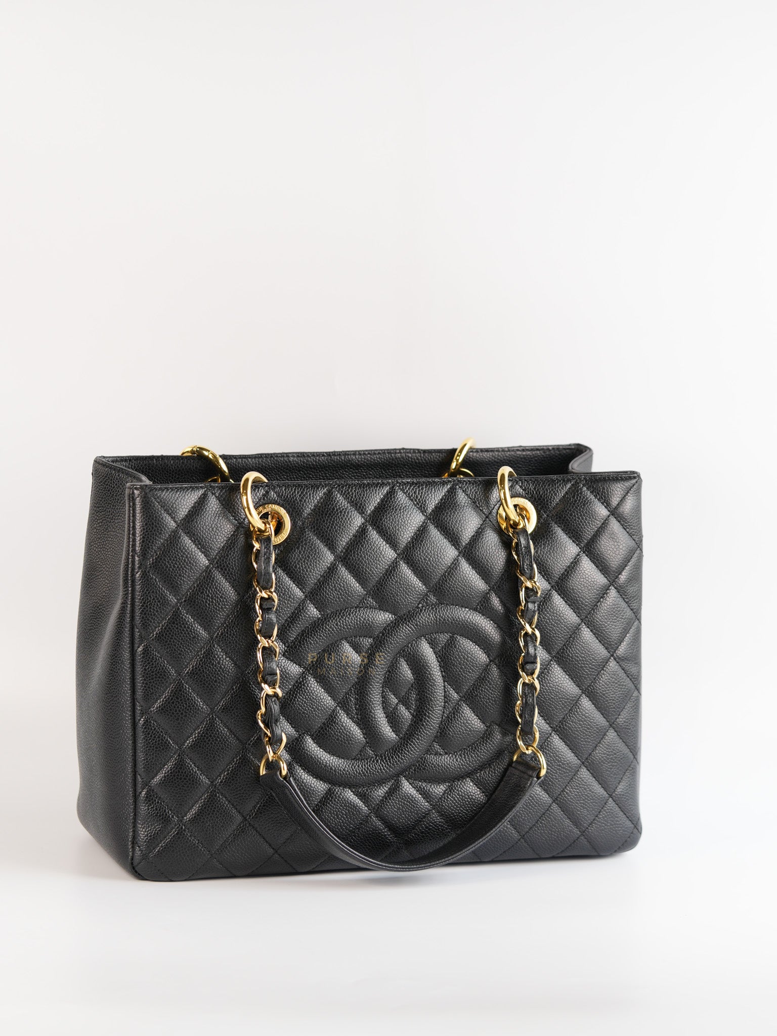 Grand Shopping Tote (GST) Caviar Calfskin in Gold Hardware Series 16 | Purse Maison Luxury Bags Shop