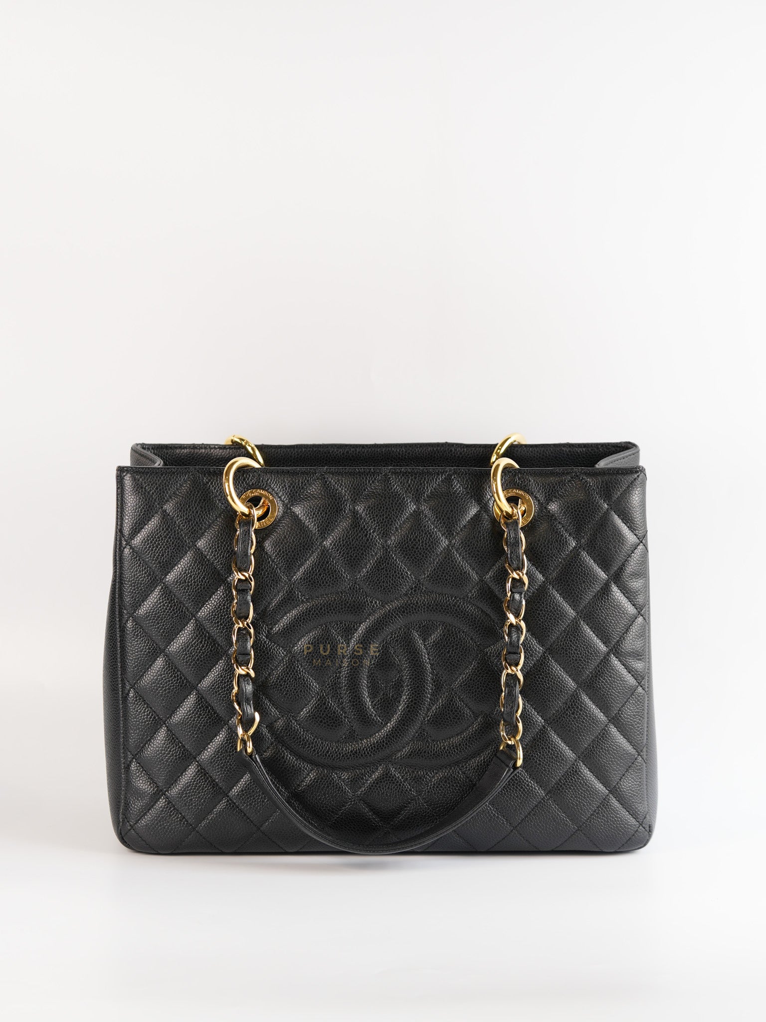 Grand Shopping Tote (GST) Caviar Calfskin in Gold Hardware Series 16 | Purse Maison Luxury Bags Shop
