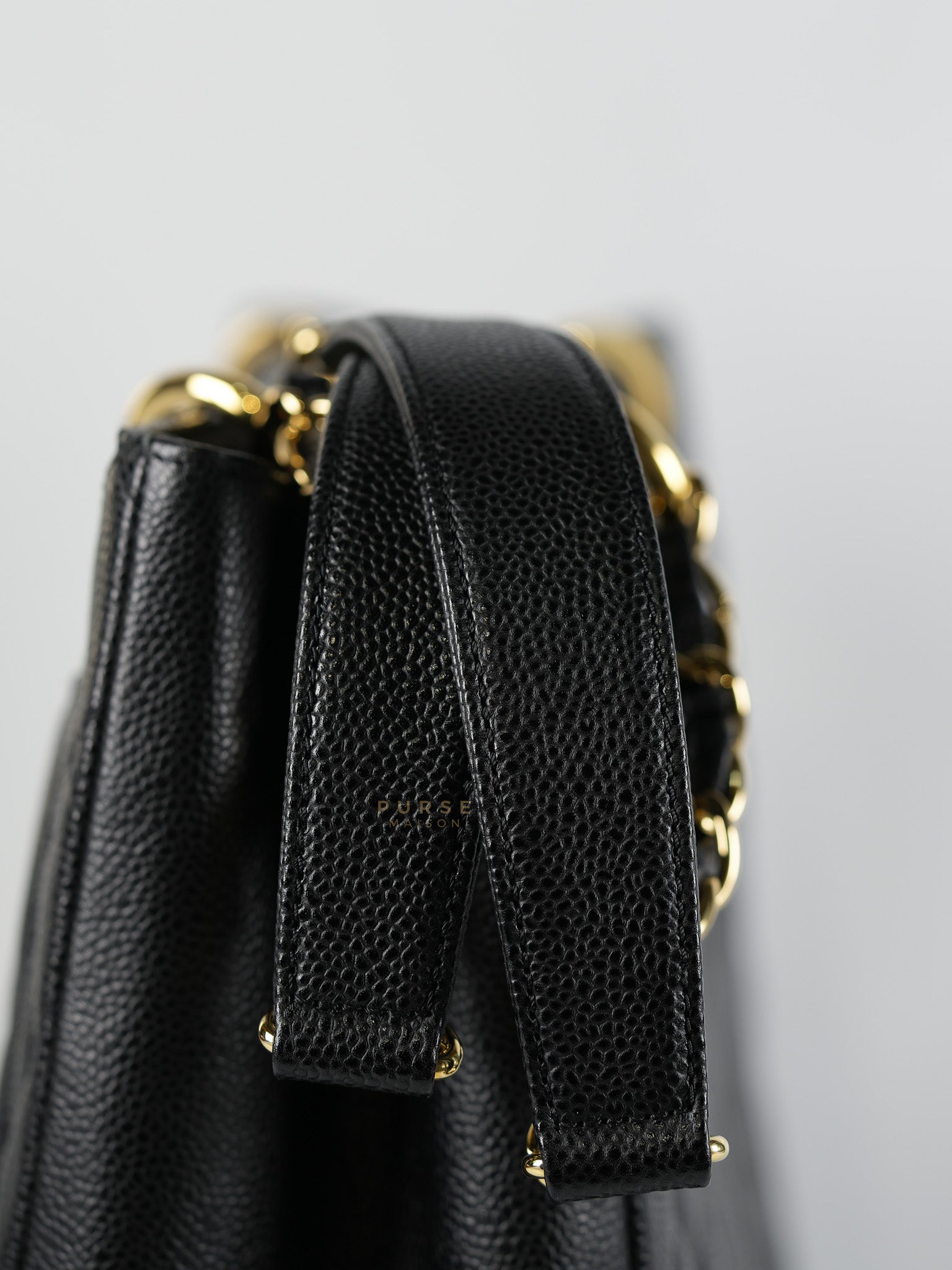 Grand Shopping Tote (GST) Caviar Calfskin in Gold Hardware Series 18 | Purse Maison Luxury Bags Shop