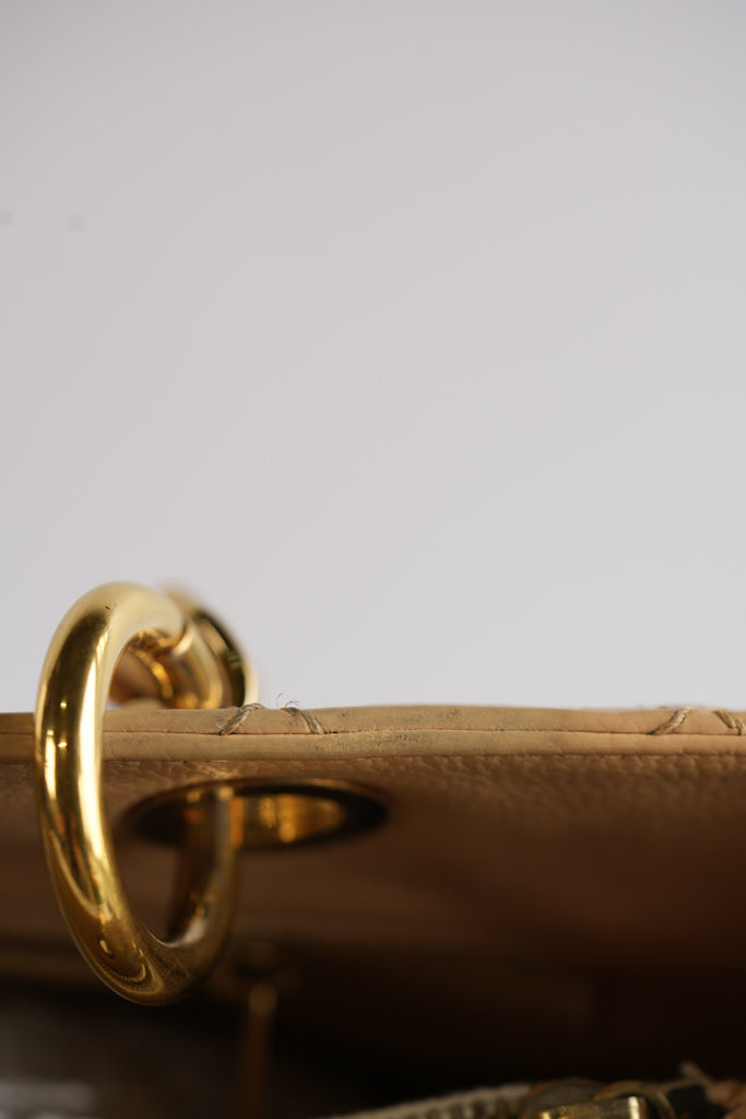 Grand Shopping Tote (GST) in Beige Clair Caviar Leather and Gold Hardware Series 15 | Purse Maison Luxury Bags Shop