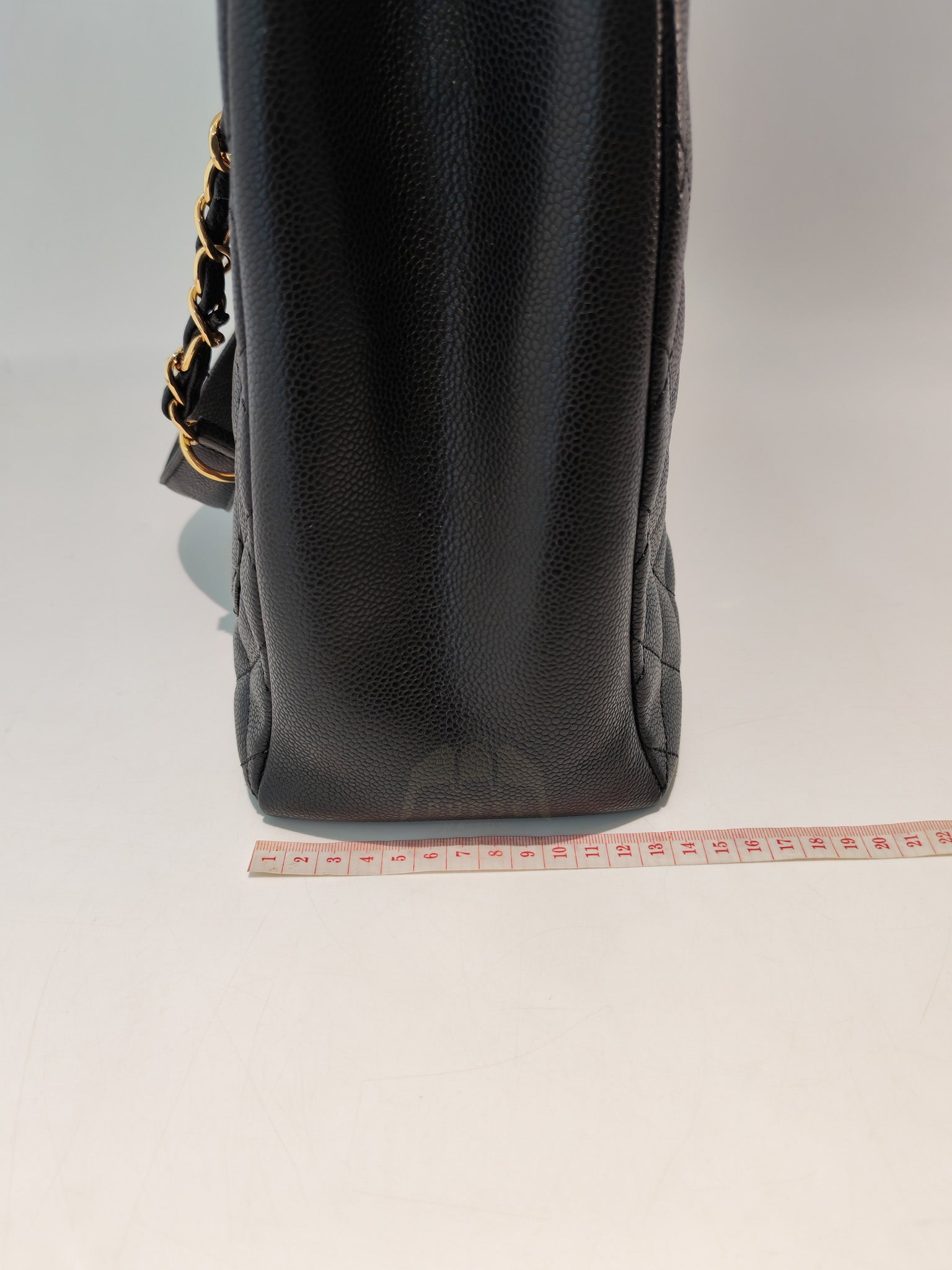 Grand Shopping Tote (GST) in Black Caviar Leather and Gold Hardware Series 19/63 | Purse Maison Luxury Bags Shop