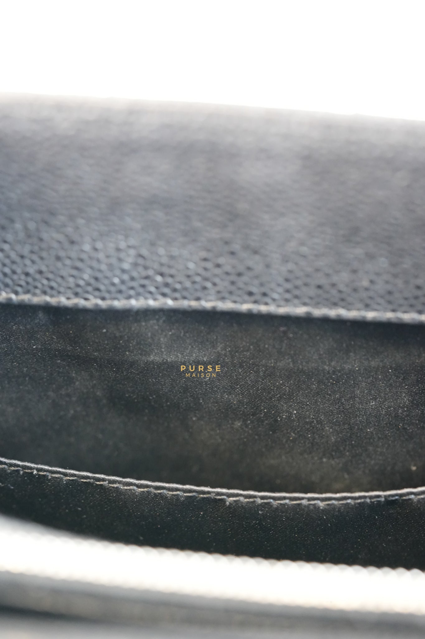 Grand Shopping Tote (GST) in Black Caviar Leather & Silver Hardware Series 17 | Purse Maison Luxury Bags Shop