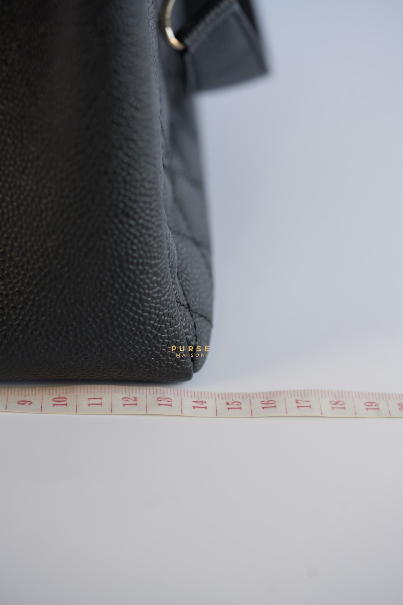 Grand Shopping Tote (GST) in Black Caviar Leather & Silver Hardware Series 17 | Purse Maison Luxury Bags Shop
