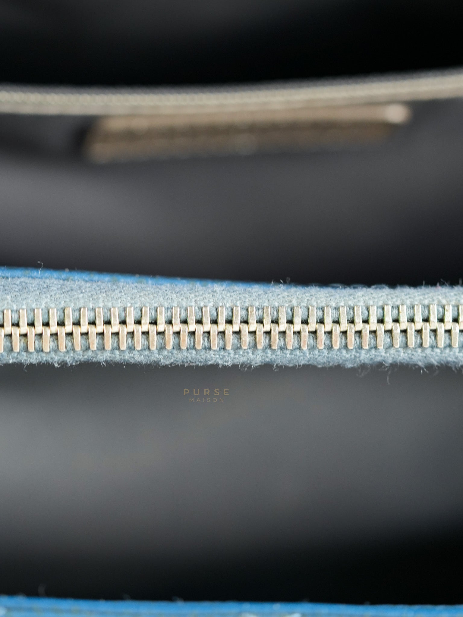 Grand Shopping Tote (GST) in Blue Quilted Caviar Leather and Silver Hardware Series 17 | Purse Maison Luxury Bags Shop
