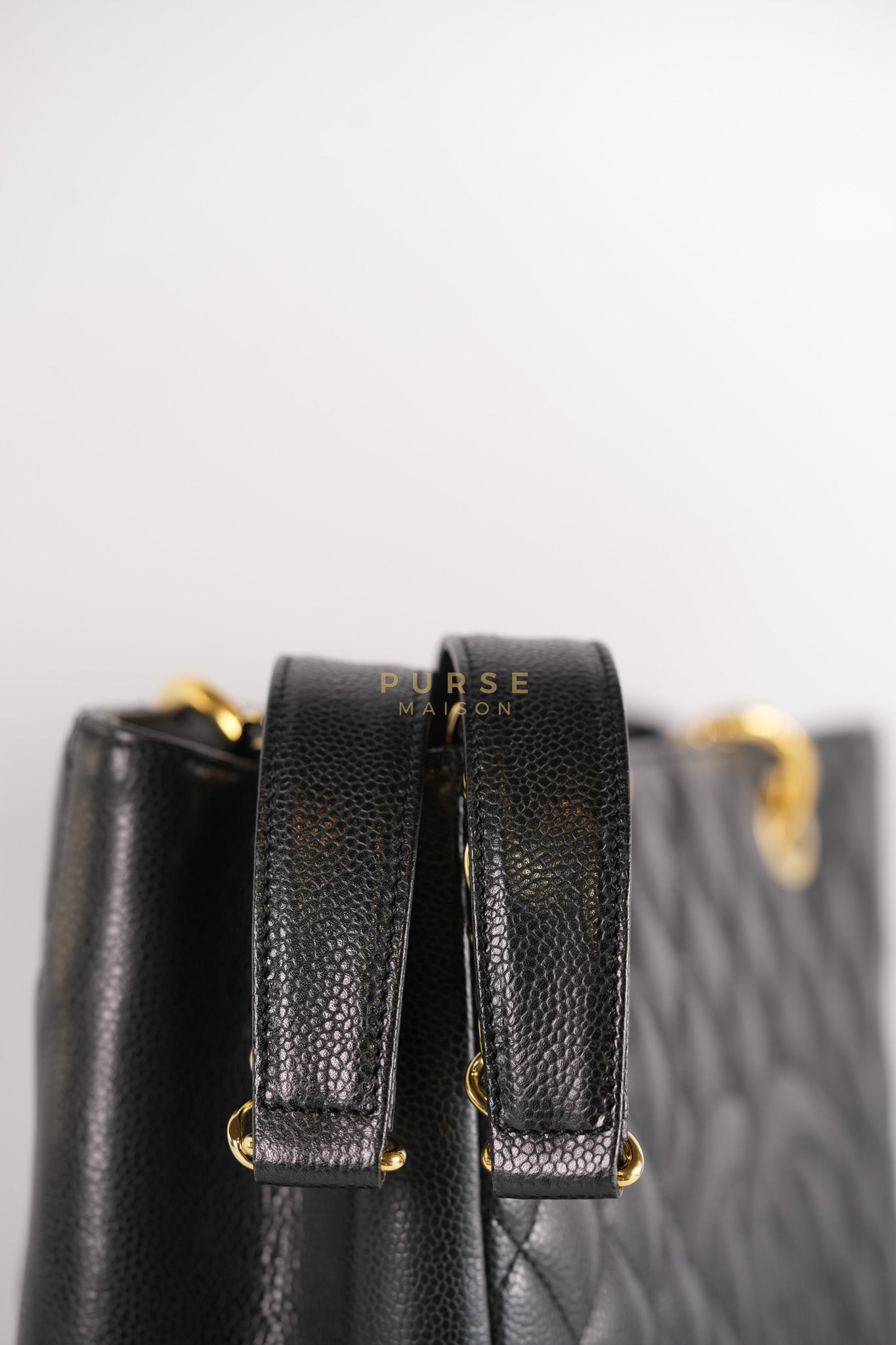 Grand Shopping Tote(GST) in Black Caviar Leather Gold Hardware (Series 13/58) | Purse Maison Luxury Bags Shop