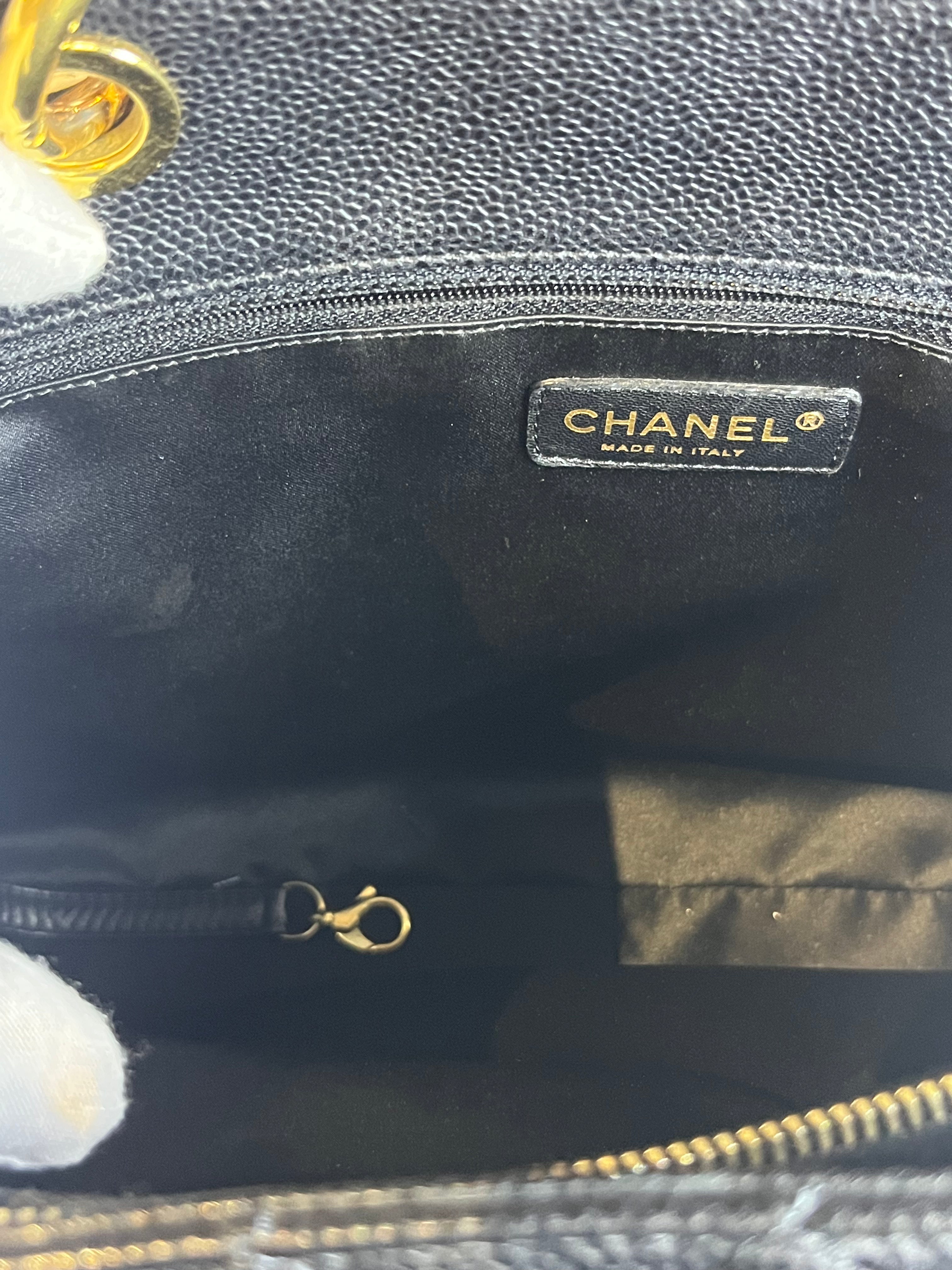 Grand Shopping Tote(GST) in Black Caviar Leather Gold Hardware (Series 13/58) | Purse Maison Luxury Bags Shop