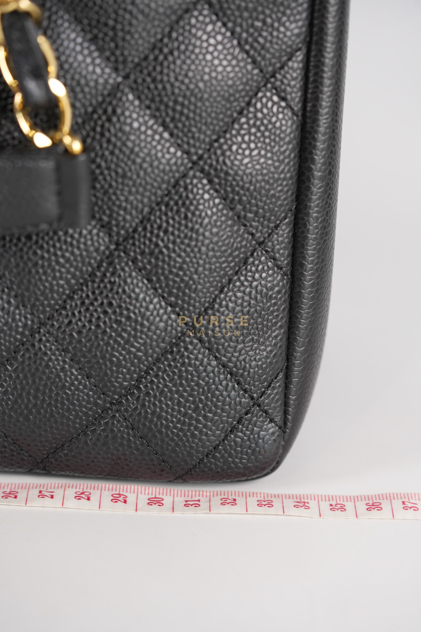 Grand Shopping Tote(GST) in Black Caviar Leather Gold Hardware (Series 13/58) | Purse Maison Luxury Bags Shop