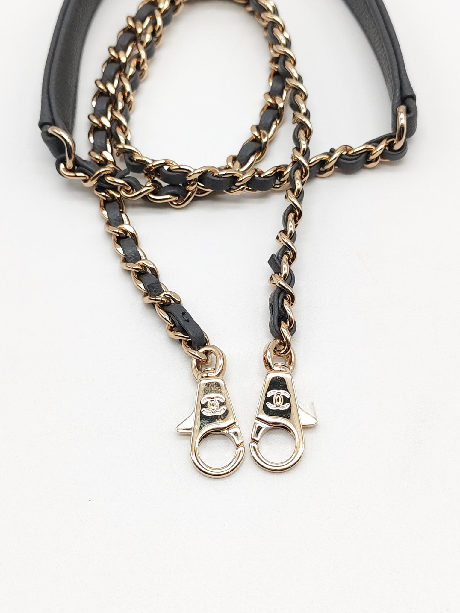Coco Handle Small in Gray Quilted Caviar Leather & Light Gold Hardware Microchip