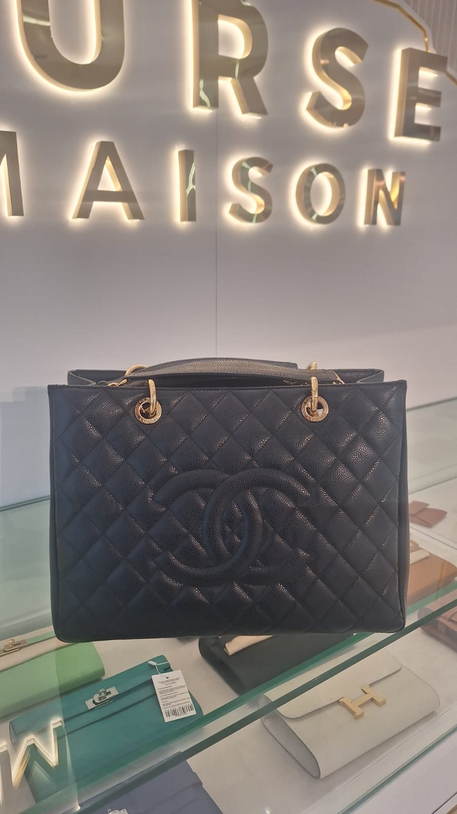 GST Caviar Leather Black Series 18680386 | Purse Maison Luxury Bags Shop