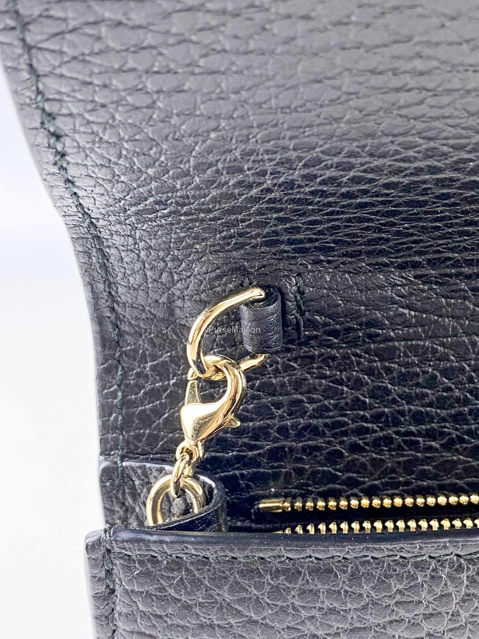 Gucci Betty Wallet On Chain (WOC) Black Leather Bag