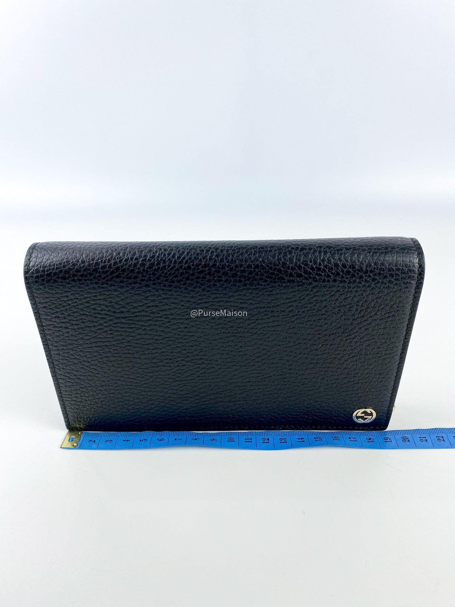 Gucci Betty Wallet On Chain (WOC) Black Leather Bag