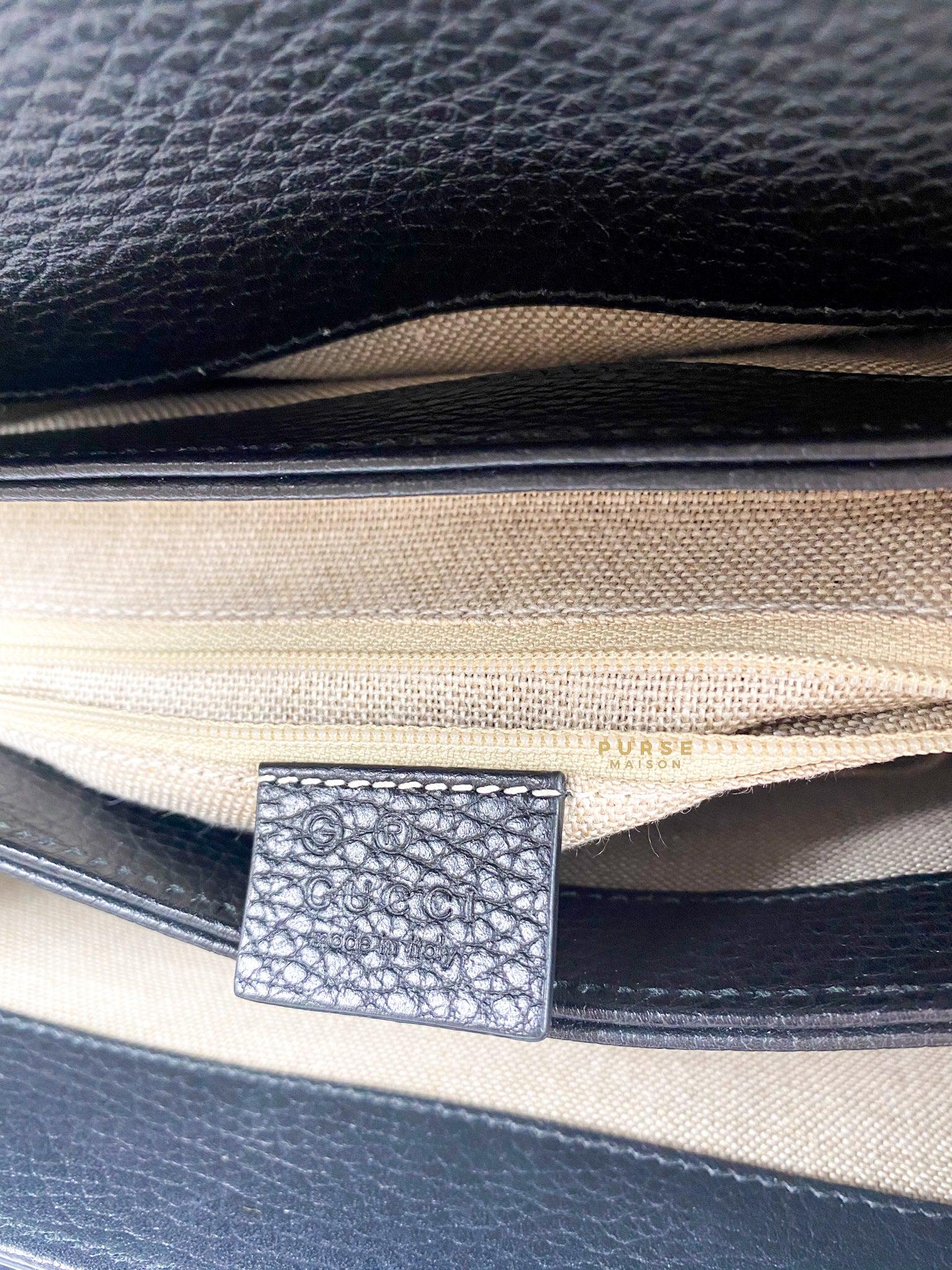 Gucci Black Interlocking Leather Bag