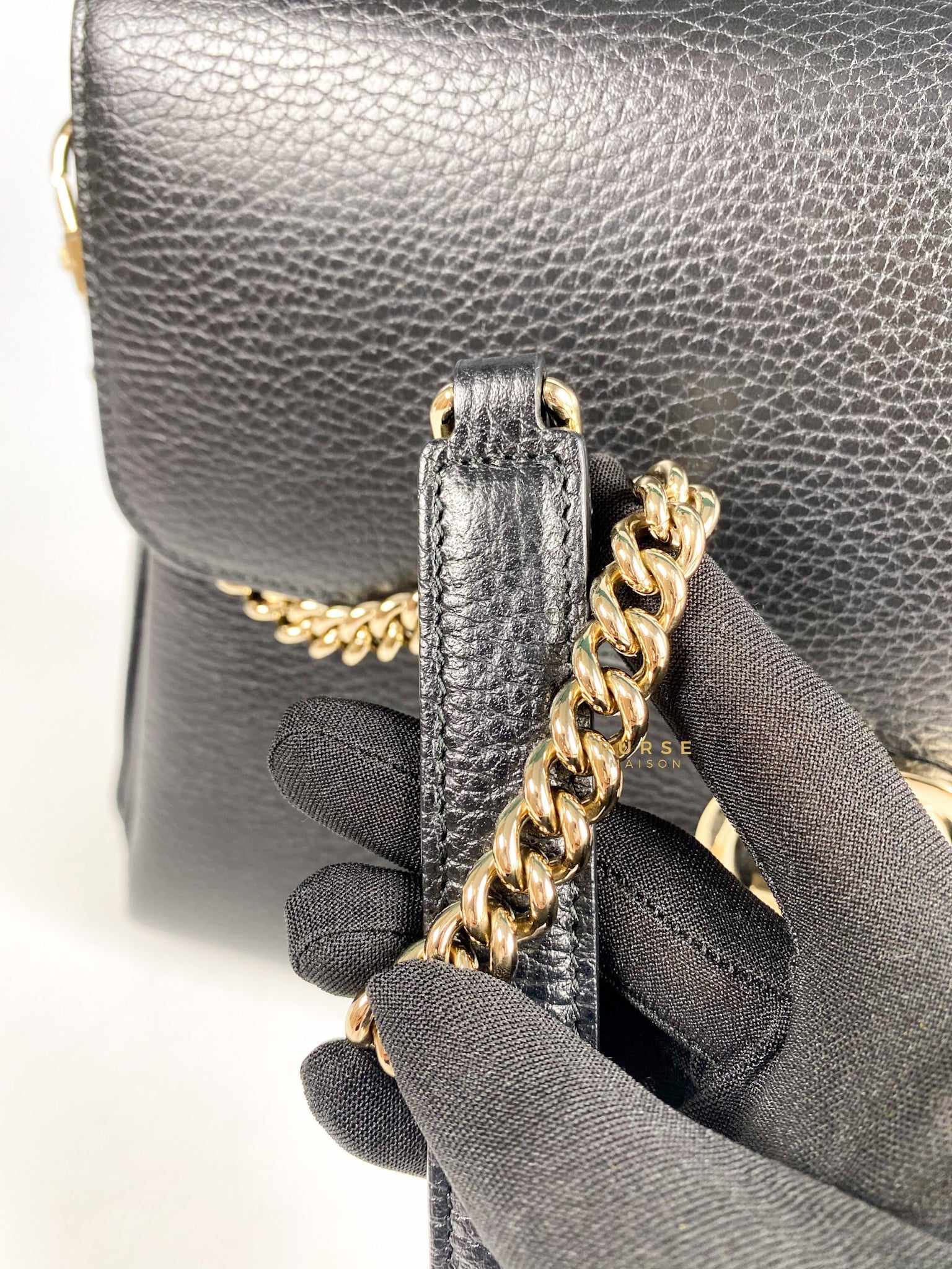 Gucci Black Interlocking Leather Bag