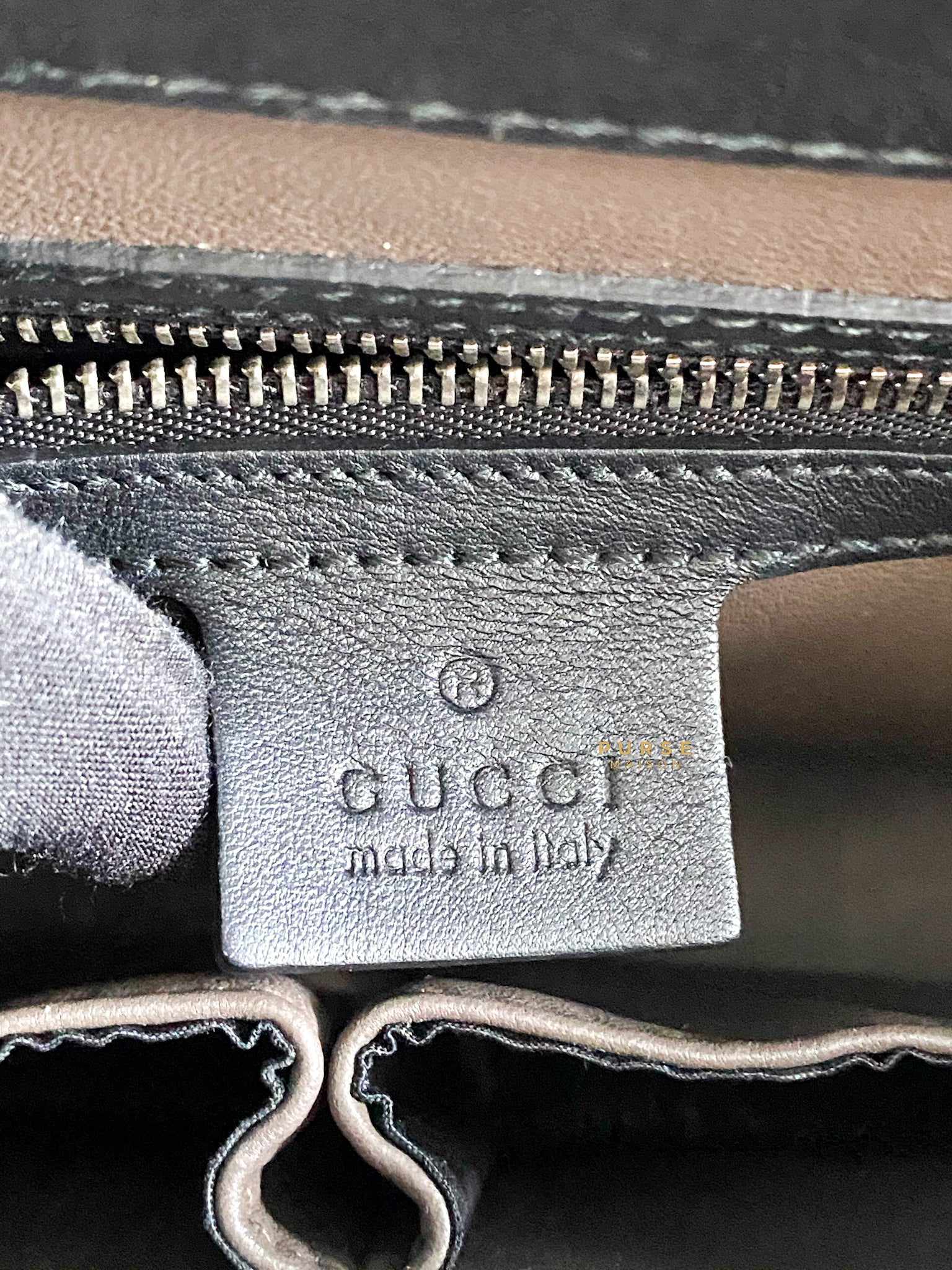 Gucci Black Interlocking Leather Bag