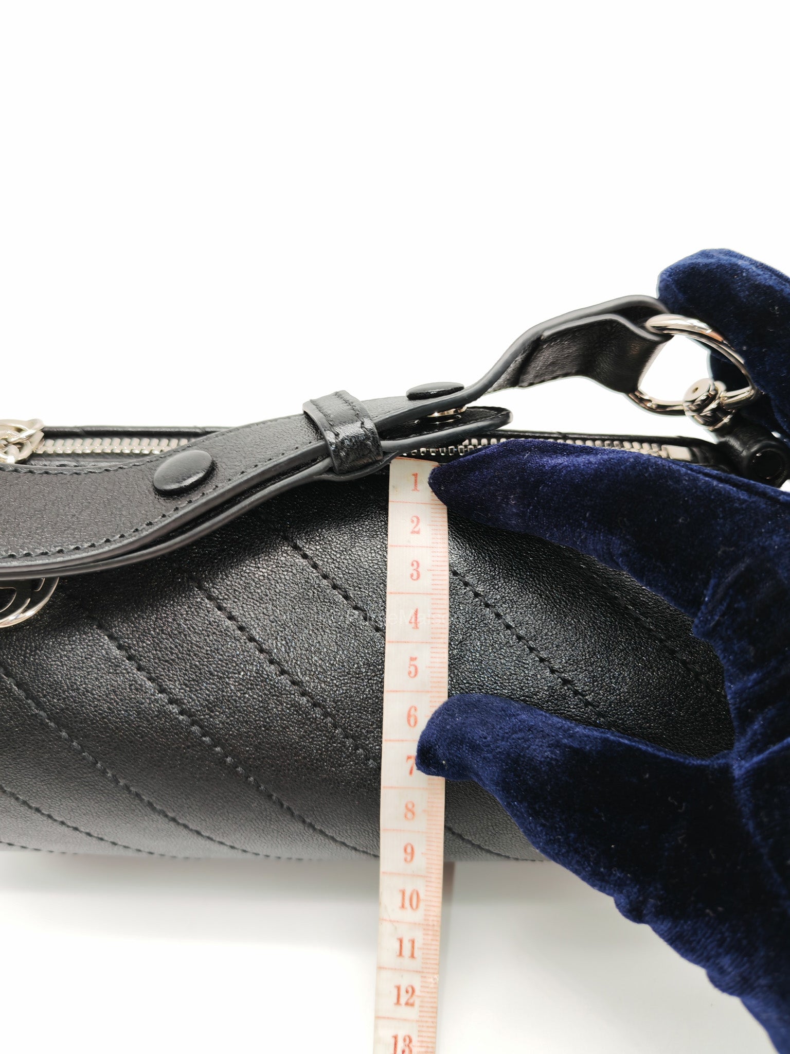 Gucci Blondie Mini Barrel in Black Calfskin Leather Shoulder Bag | Purse Maison Luxury Bags Shop