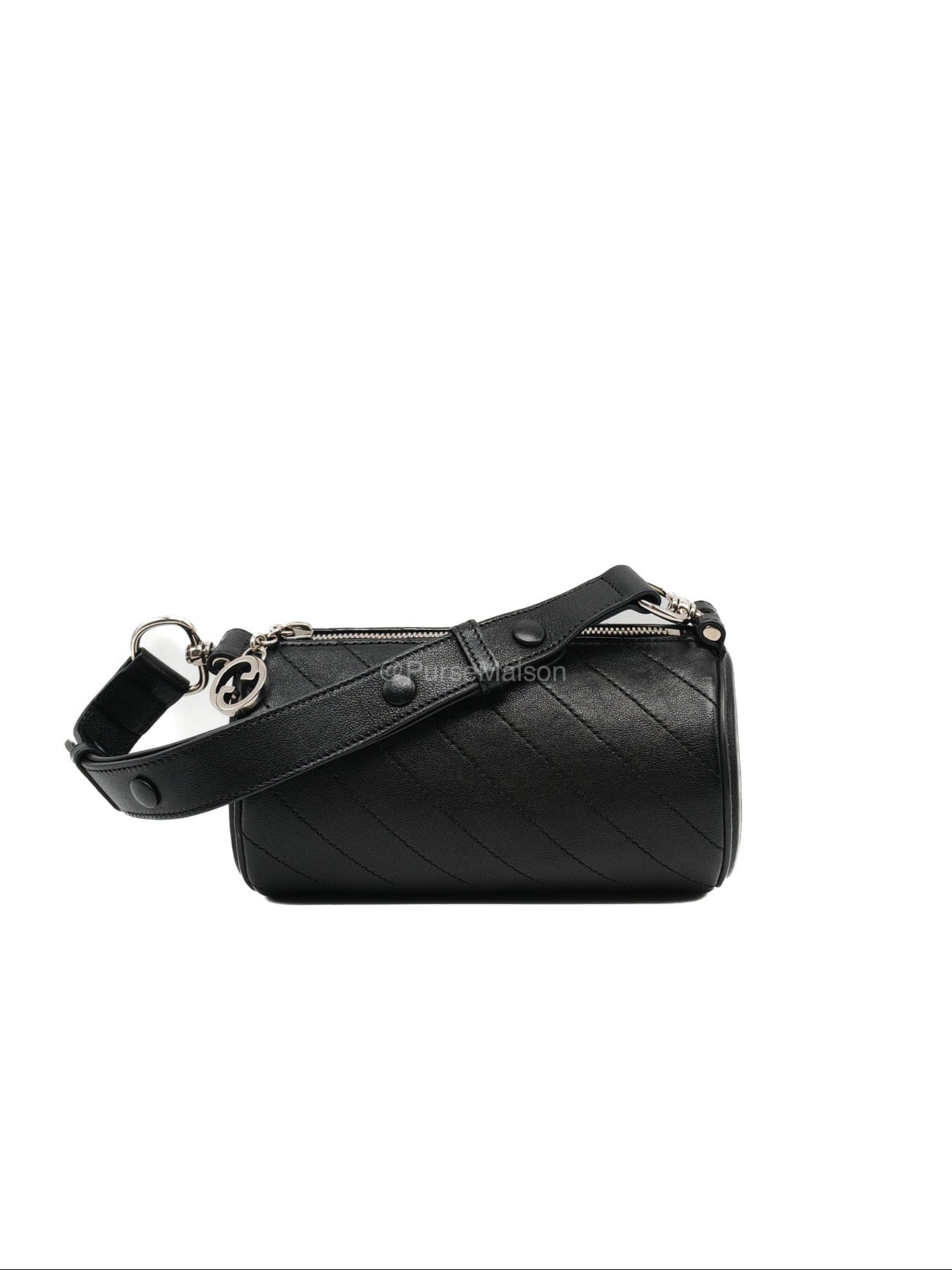 Gucci Blondie Mini Barrel in Black Calfskin Leather Shoulder Bag | Purse Maison Luxury Bags Shop