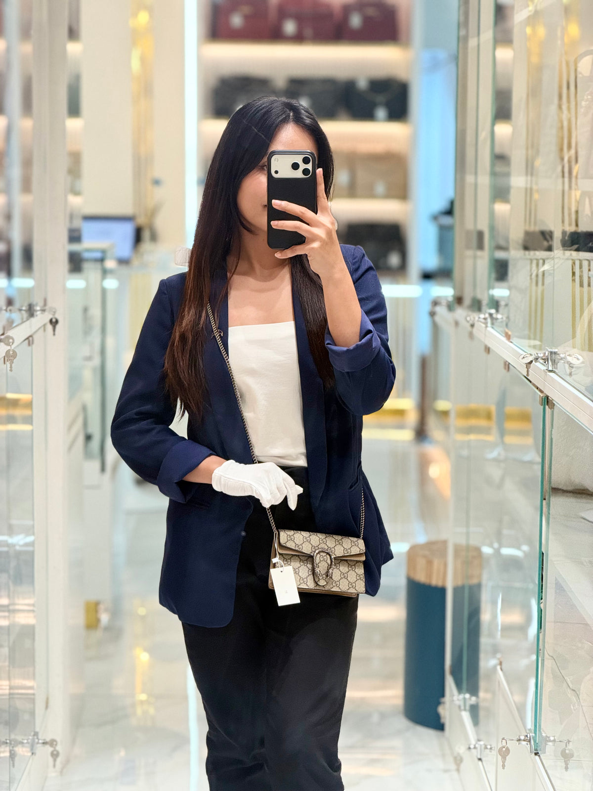 Gucci Dionysus Mini Shoulder Bag in Monogram GG Supreme Canvas | Purse Maison Luxury Bags Shop
