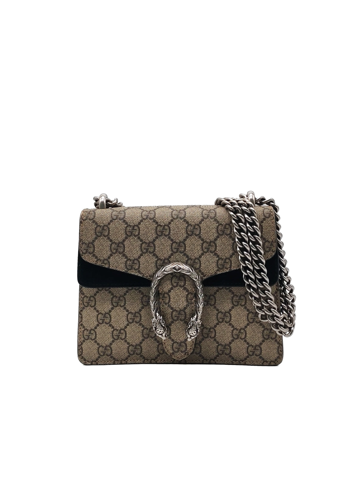 Gucci Dionysus Mini Shoulder Bag in Monogram GG Supreme Canvas | Purse Maison Luxury Bags Shop