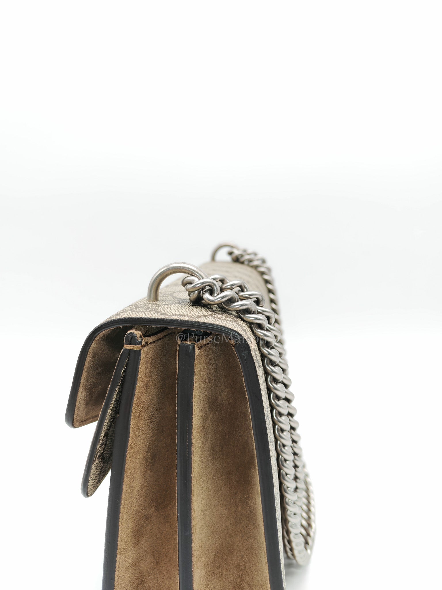 Dionysus Shoulder Bag in GG Supreme Canvas and Ruthenium Hardware | Purse Maison Luxury Bags Shop