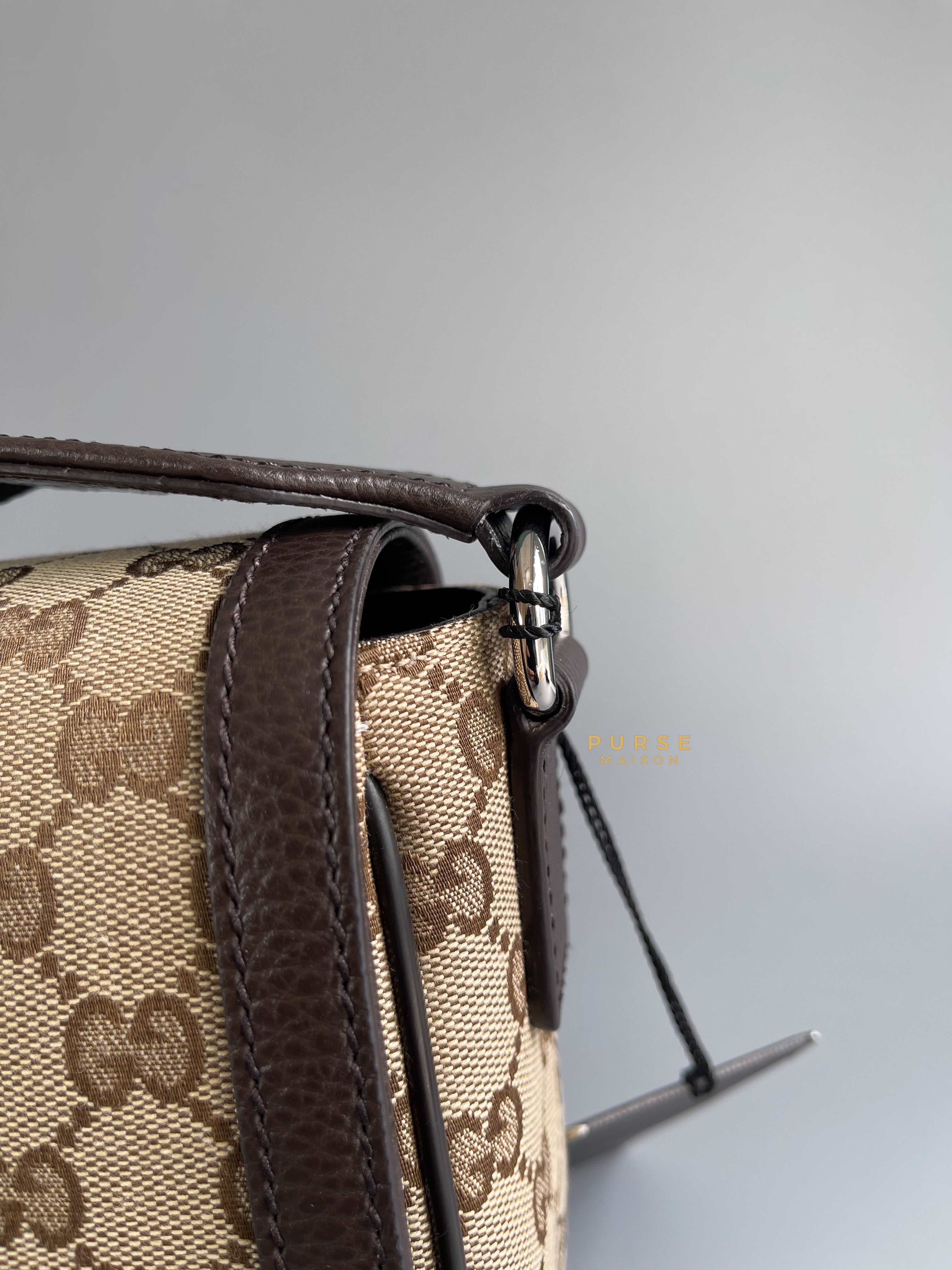 Gucci GG Beige Brown Guccissima Messenger Bag | Purse Maison Luxury Bags Shop