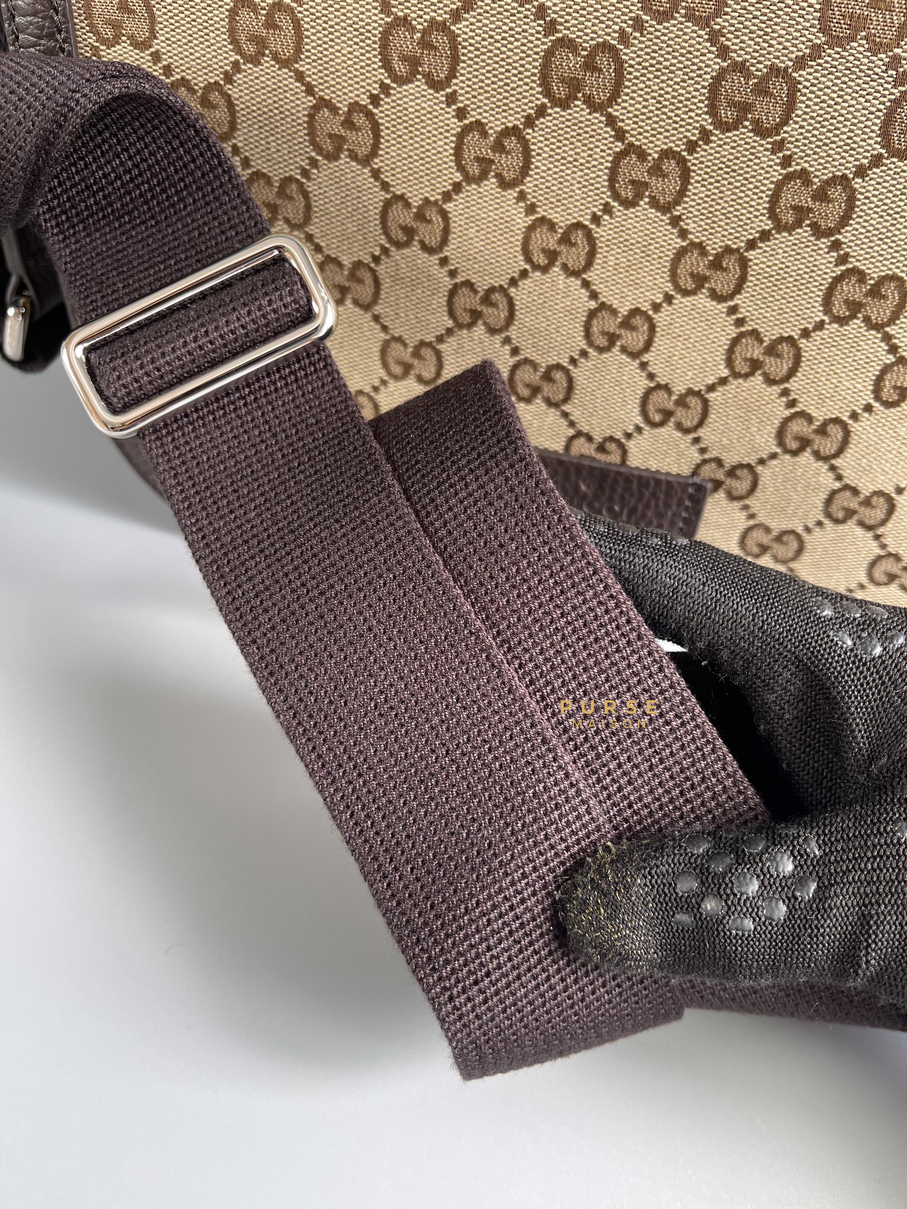 Gucci GG Beige Brown Guccissima Messenger Bag | Purse Maison Luxury Bags Shop