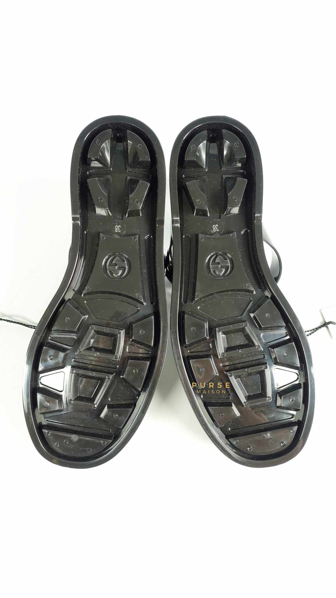 Gucci GG Jelly Sandals Women Black Size 38