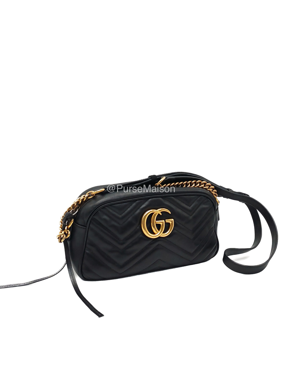 Gucci GG Marmont Camera Bag in Matelasse Leather Crossbody Bag | Purse Maison Luxury Bags Shop