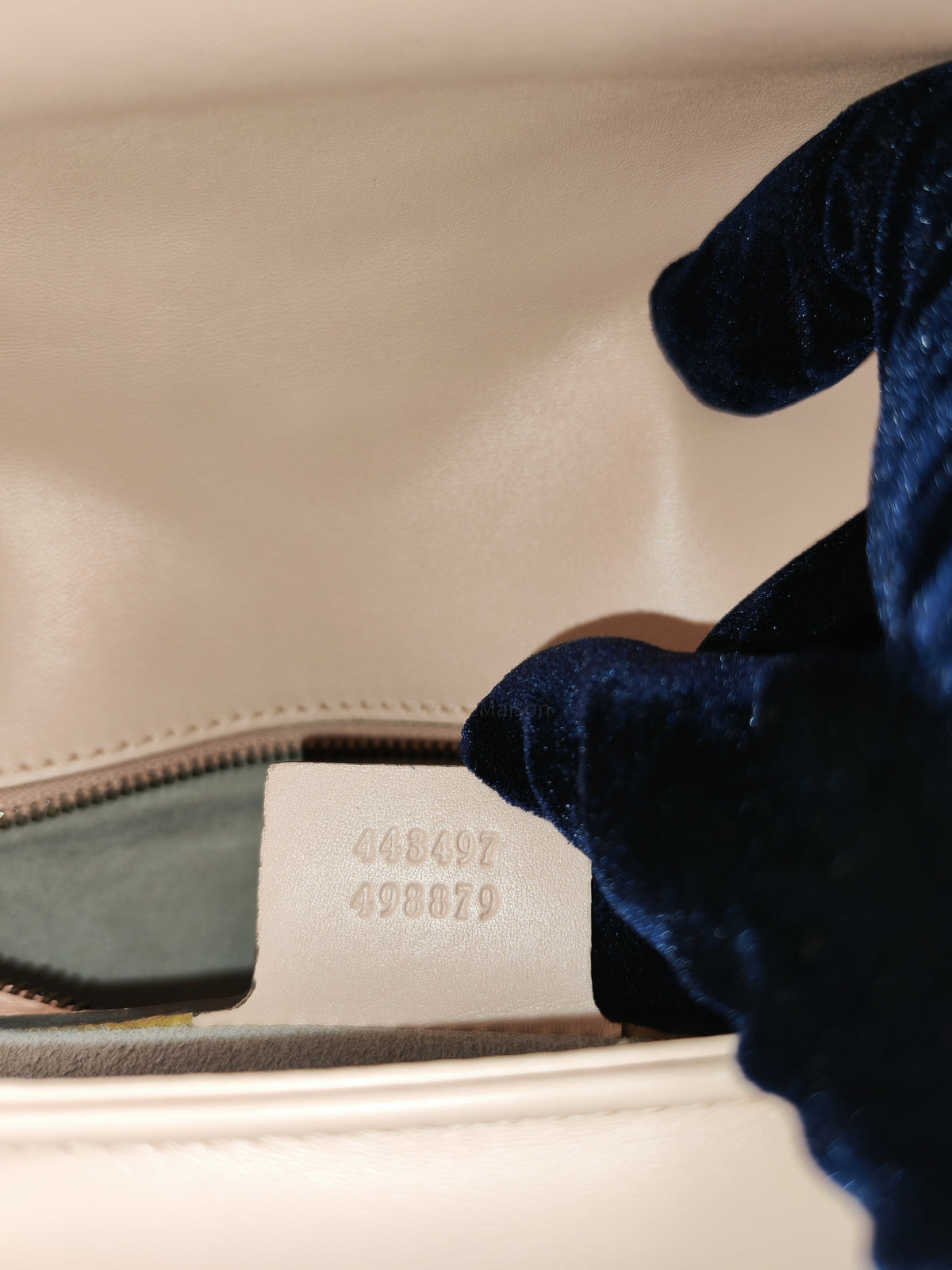 Gucci GG Marmont Small Shoulder Bag in Dusty Pink Chevron Quilted Matelasse Calfskin Leather and Aged Gold Hardware | Purse Maison Luxury Bags Shop