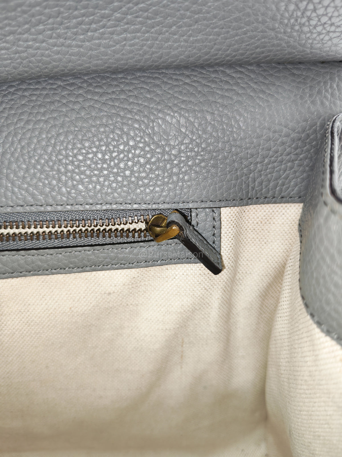 Gucci GG Marmont Top Handle Bag in Gray Cellarius Calfskin Leather and Gold Hardware | Purse Maison Luxury Bags Shop