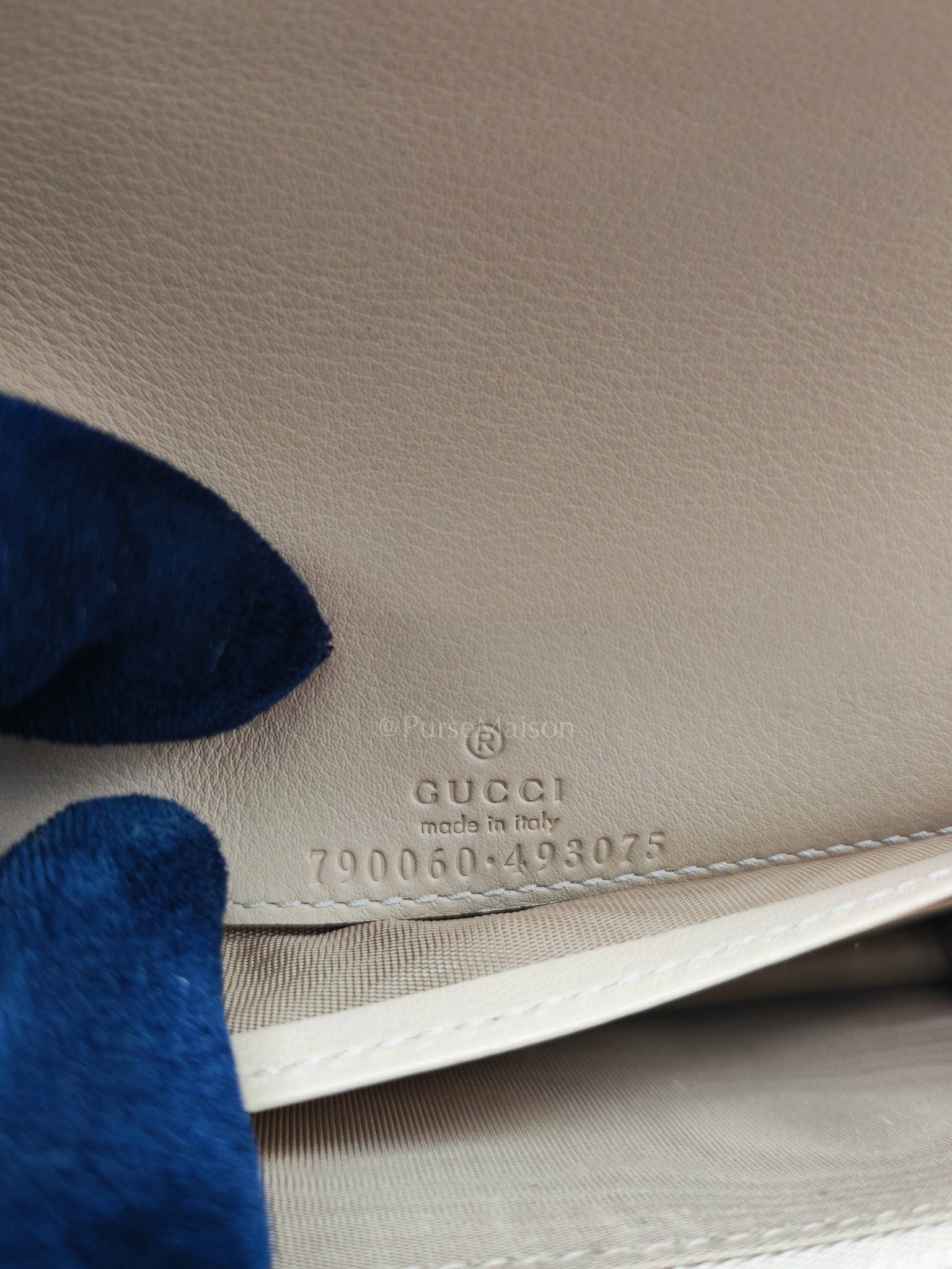 Gucci GG Marmont Wallet on Chain in Beige Leather GG Supreme Canvas | Purse Maison Luxury Bags Shop