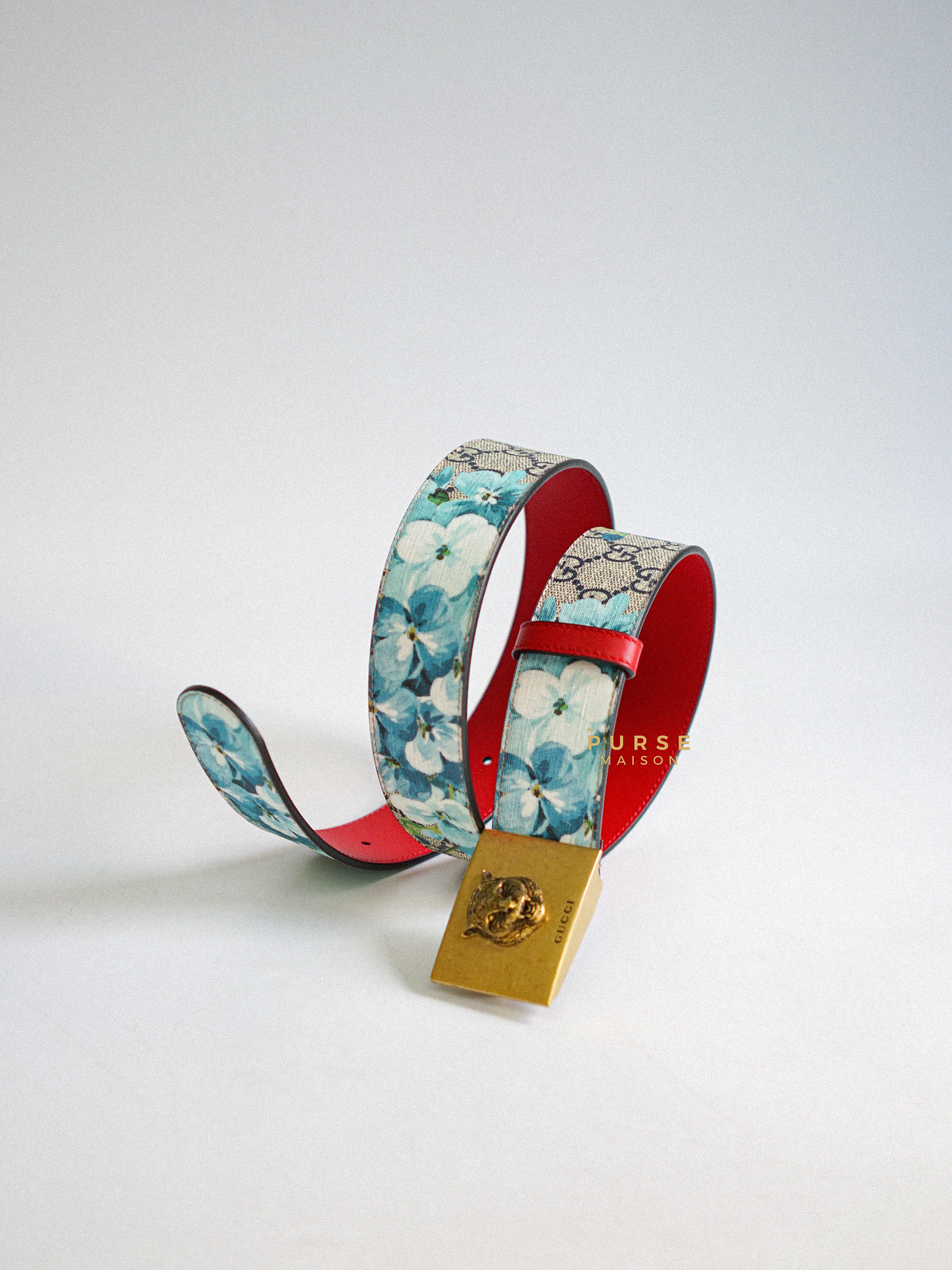 Gucci on sale floral belt