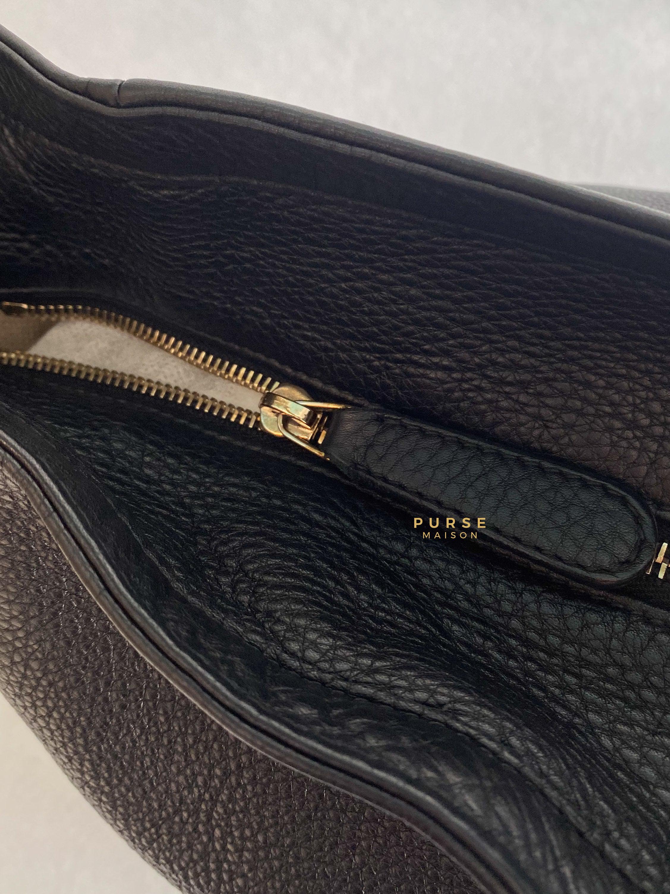 Gucci Greenwich Hobo Large Black Leather | Purse Maison Luxury Bags Shop