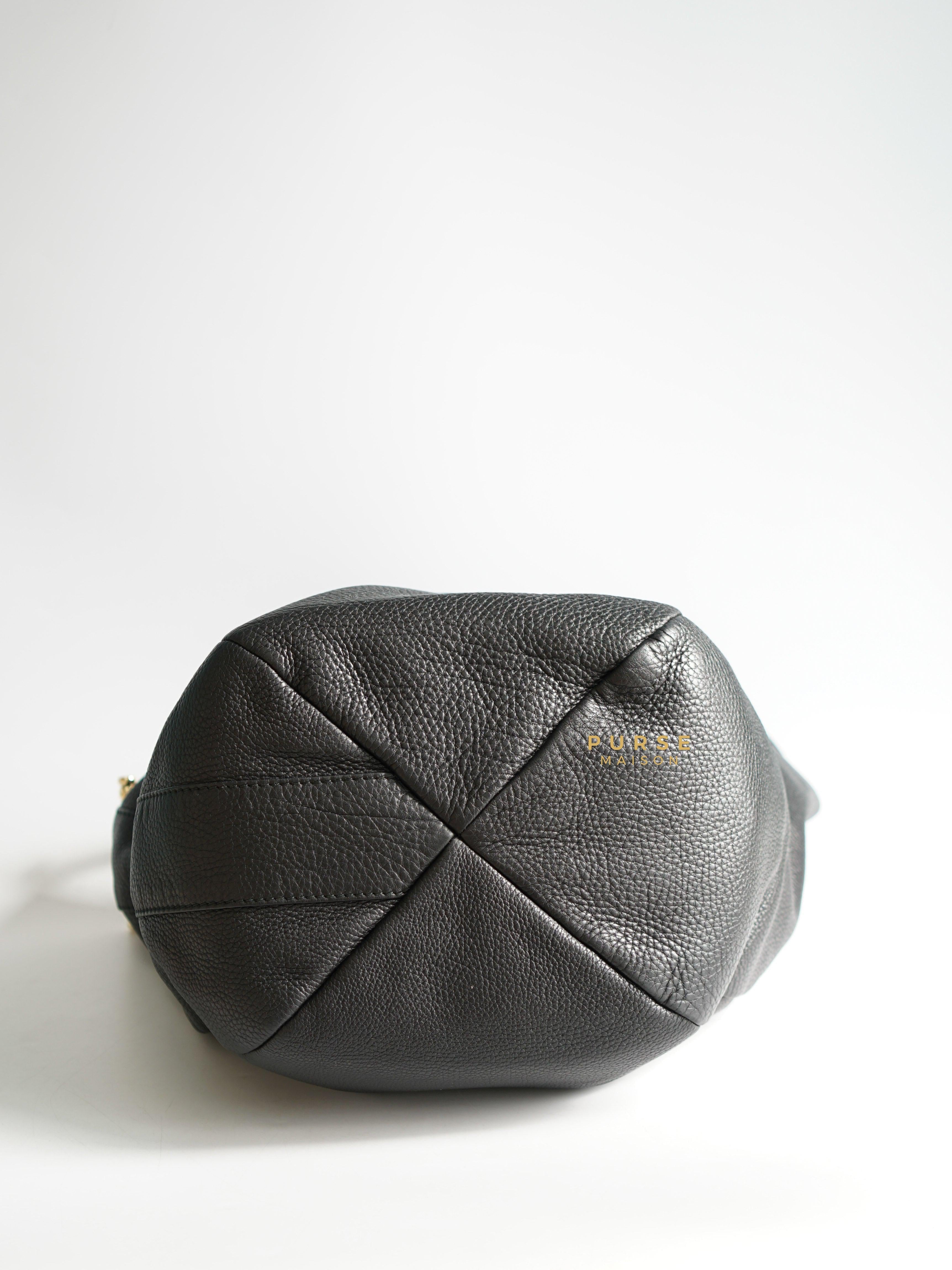 Gucci Greenwich Hobo Large Black Leather | Purse Maison Luxury Bags Shop