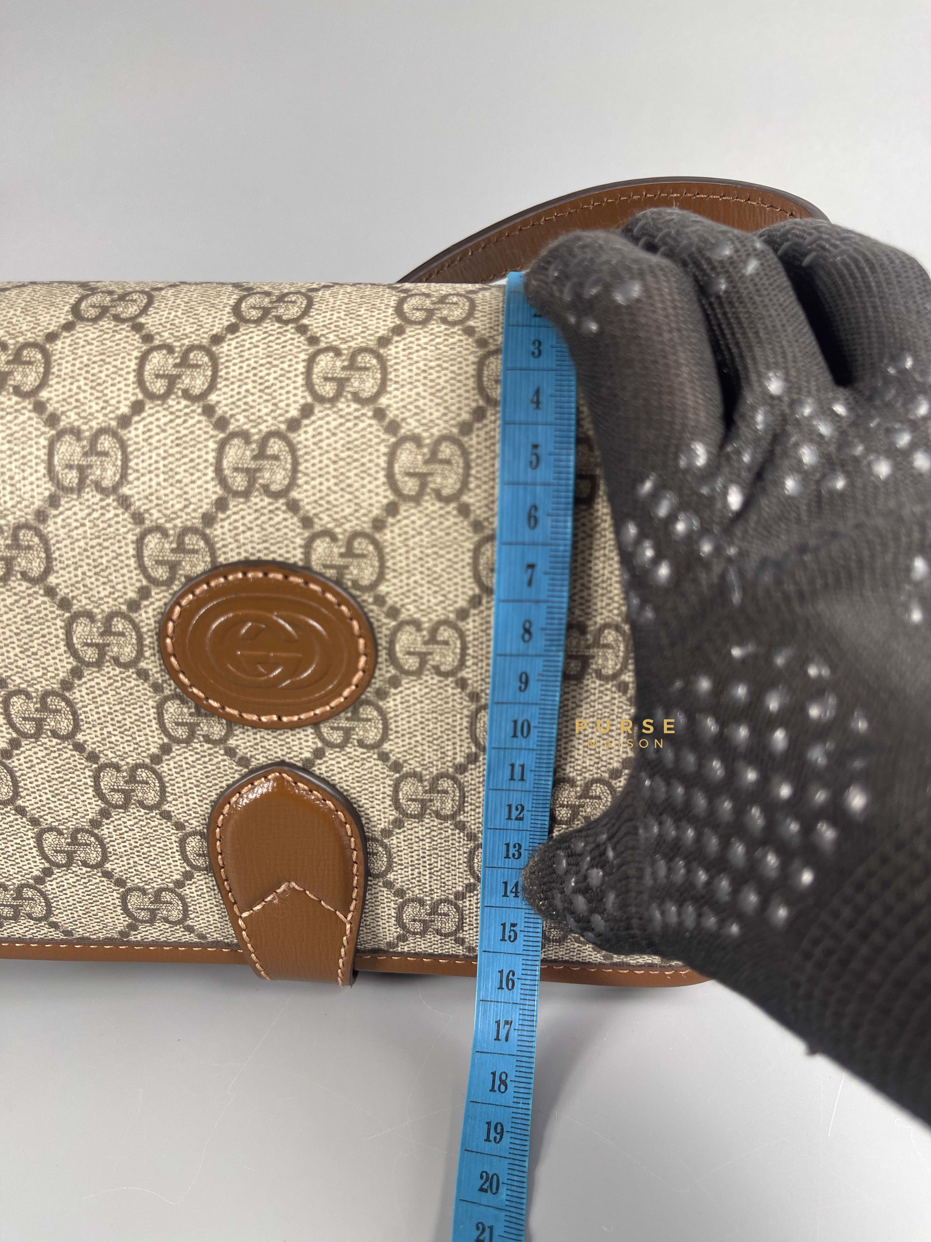 Gucci GG Supreme Azalea Calfskin Mini Retro Interlocking G Flap For Men | Purse Maison Luxury Bags Shop