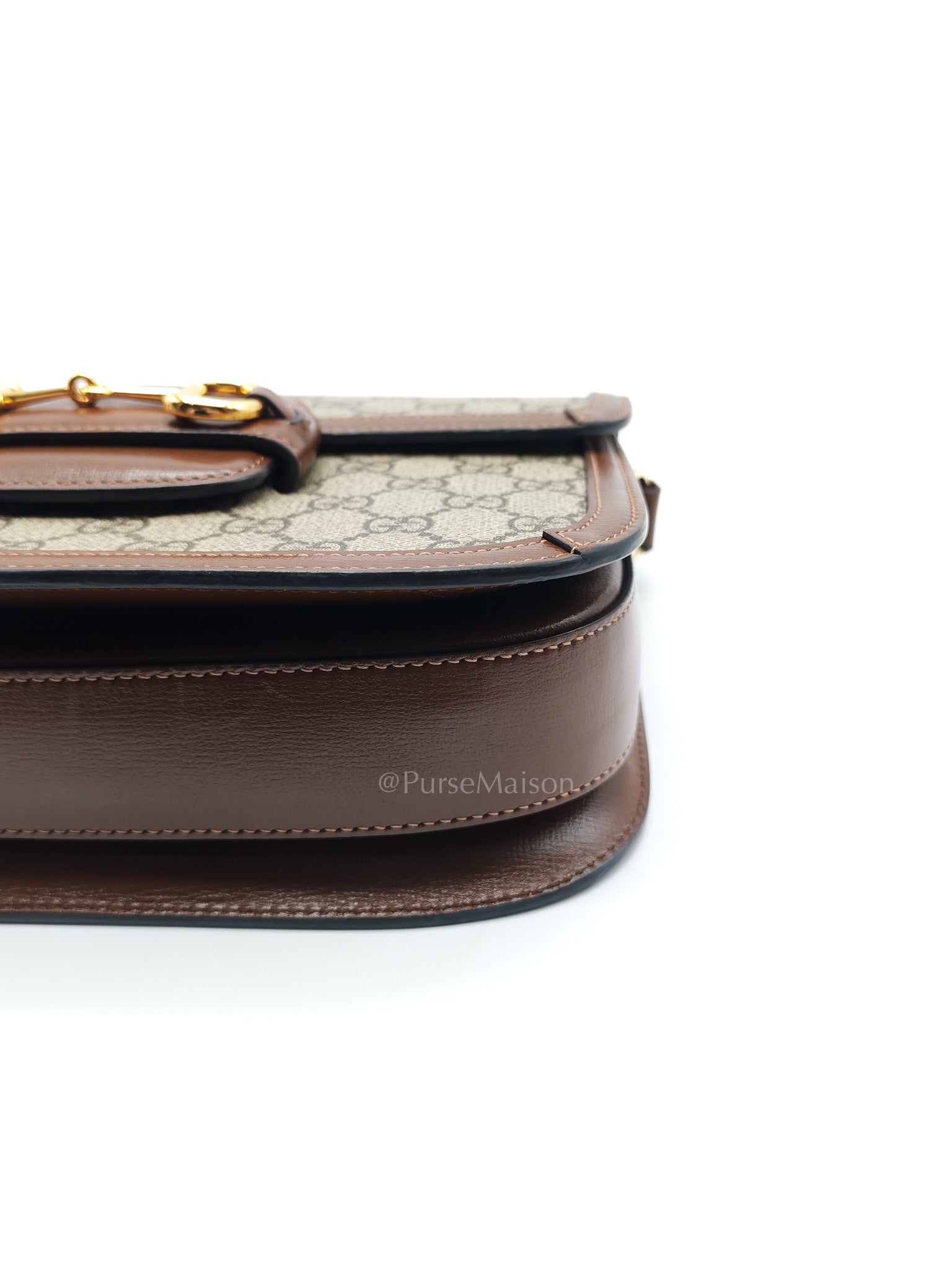 Gucci Horsebit 1955 Medium in Brown Supreme Canvas Shoulder Bag | Purse Maison Luxury Bags Shop