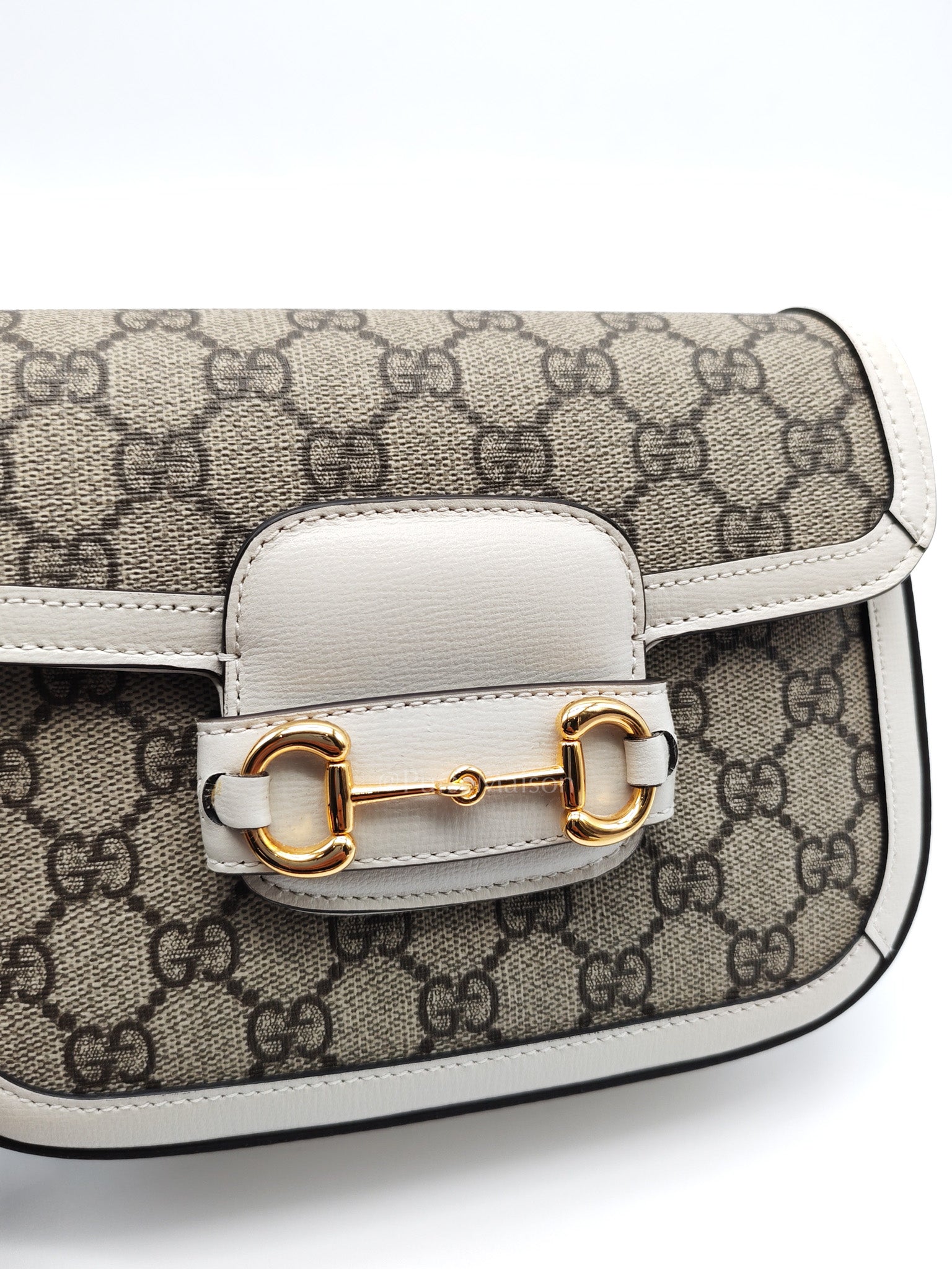 Horsebit 1955 Mini Shoulder Bag in GG Supreme Canvas and Gold Hardware | Purse Maison Luxury Bags Shop