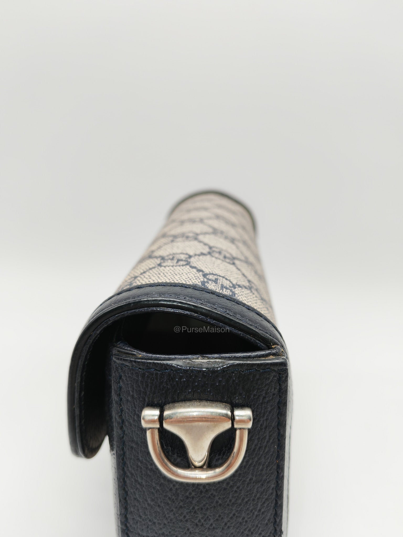 Gucci Horsebit Mini 1955 Canvas Navy Blue Crossbody Bag | Purse Maison Luxury Bags Shop