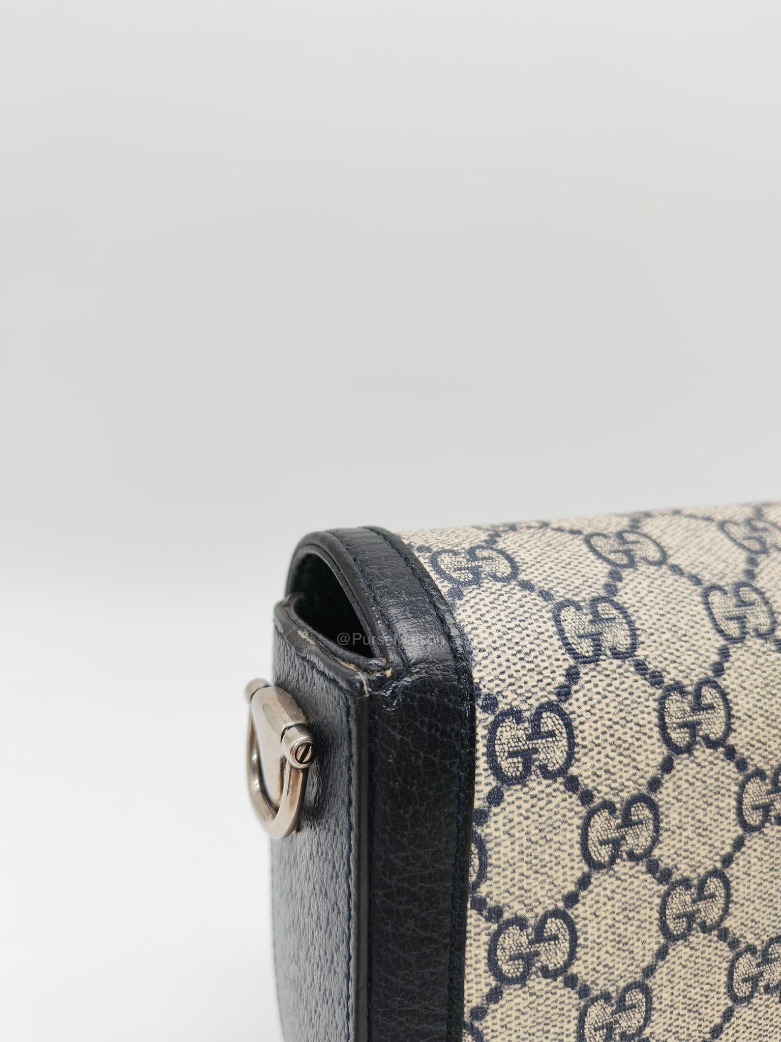 Gucci Horsebit Mini 1955 Canvas Navy Blue Crossbody Bag | Purse Maison Luxury Bags Shop