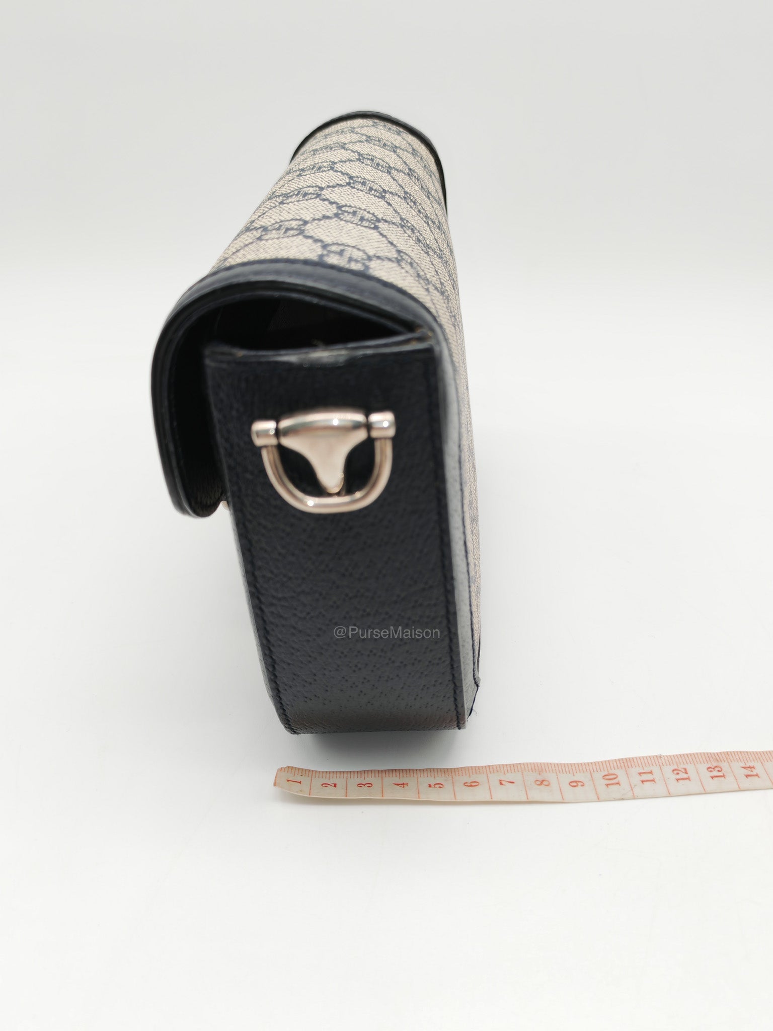 Gucci Horsebit Mini 1955 Canvas Navy Blue Crossbody Bag | Purse Maison Luxury Bags Shop