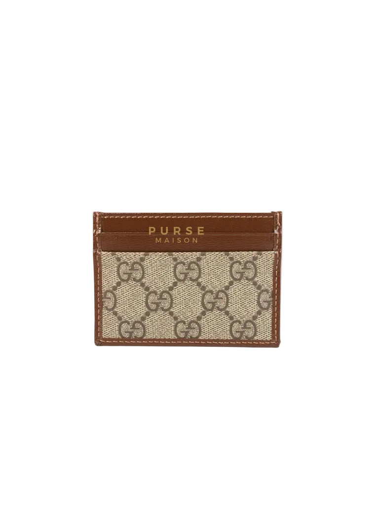 Interlocking G Card Case in Supreme Monogram Canvas | Purse Maison Luxury Bags Shop