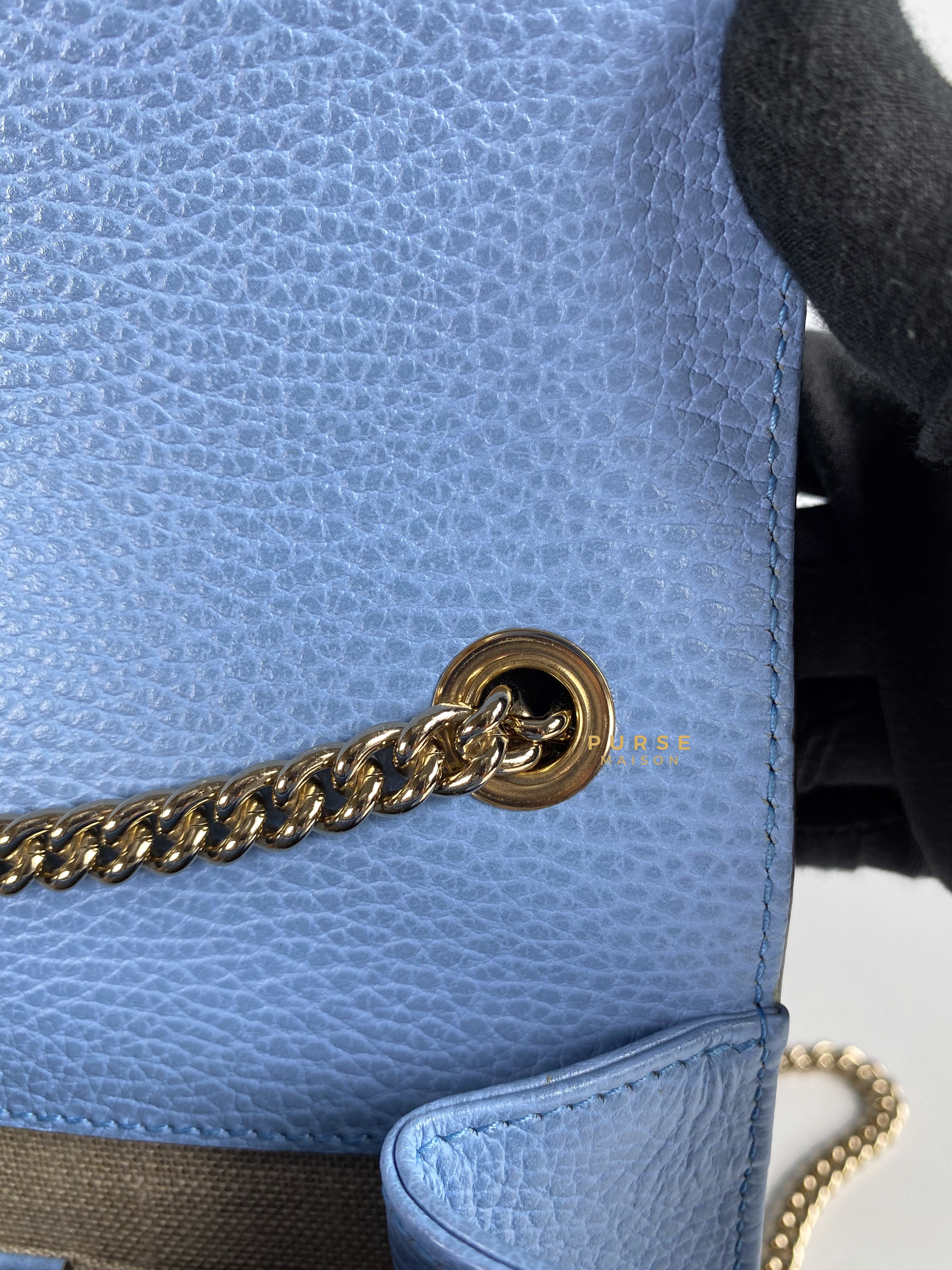 Gucci Interlocking G Chain Bag (Light Blue) | Purse Maison Luxury Bags Shop