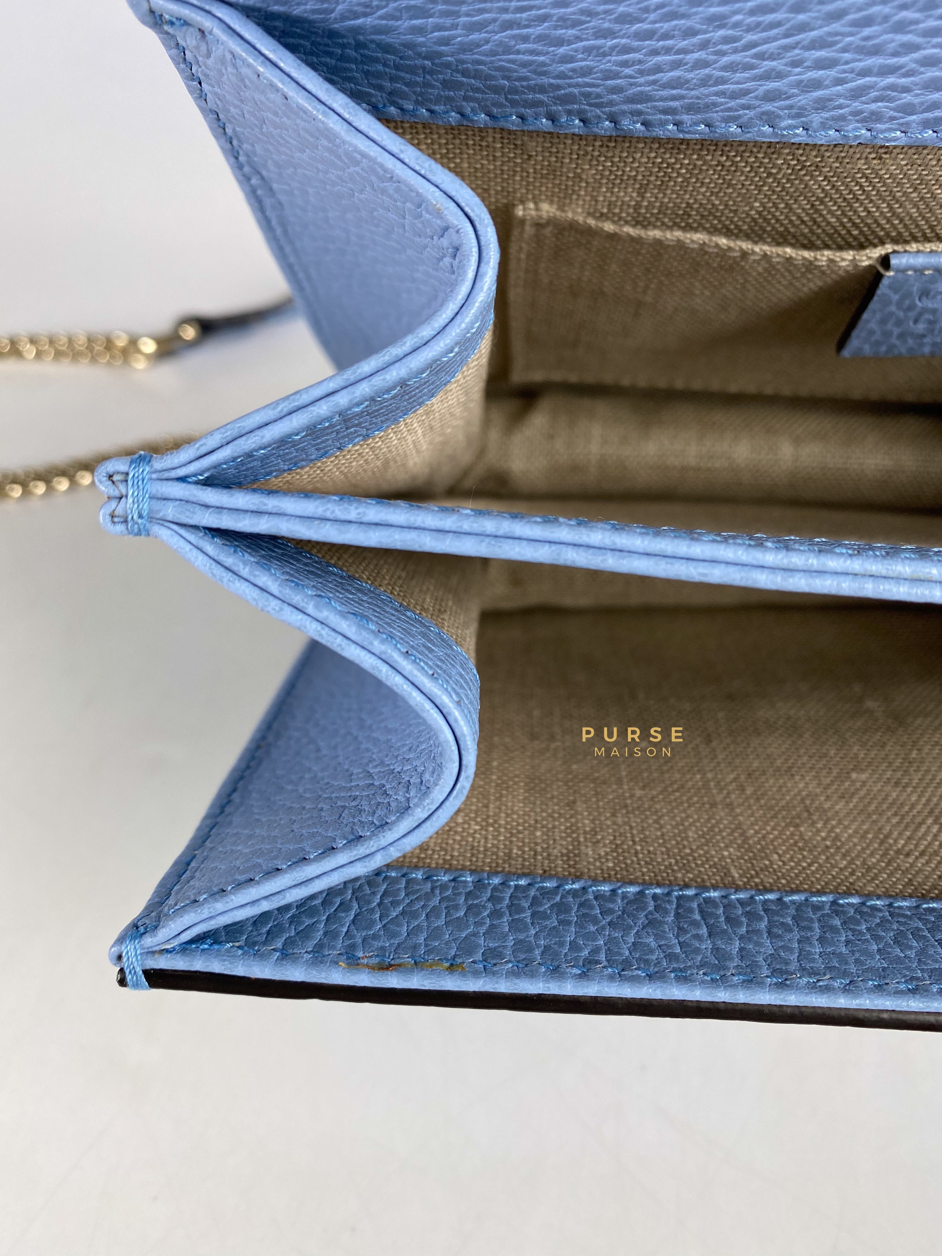 Gucci Interlocking G Chain Bag (Light Blue) | Purse Maison Luxury Bags Shop