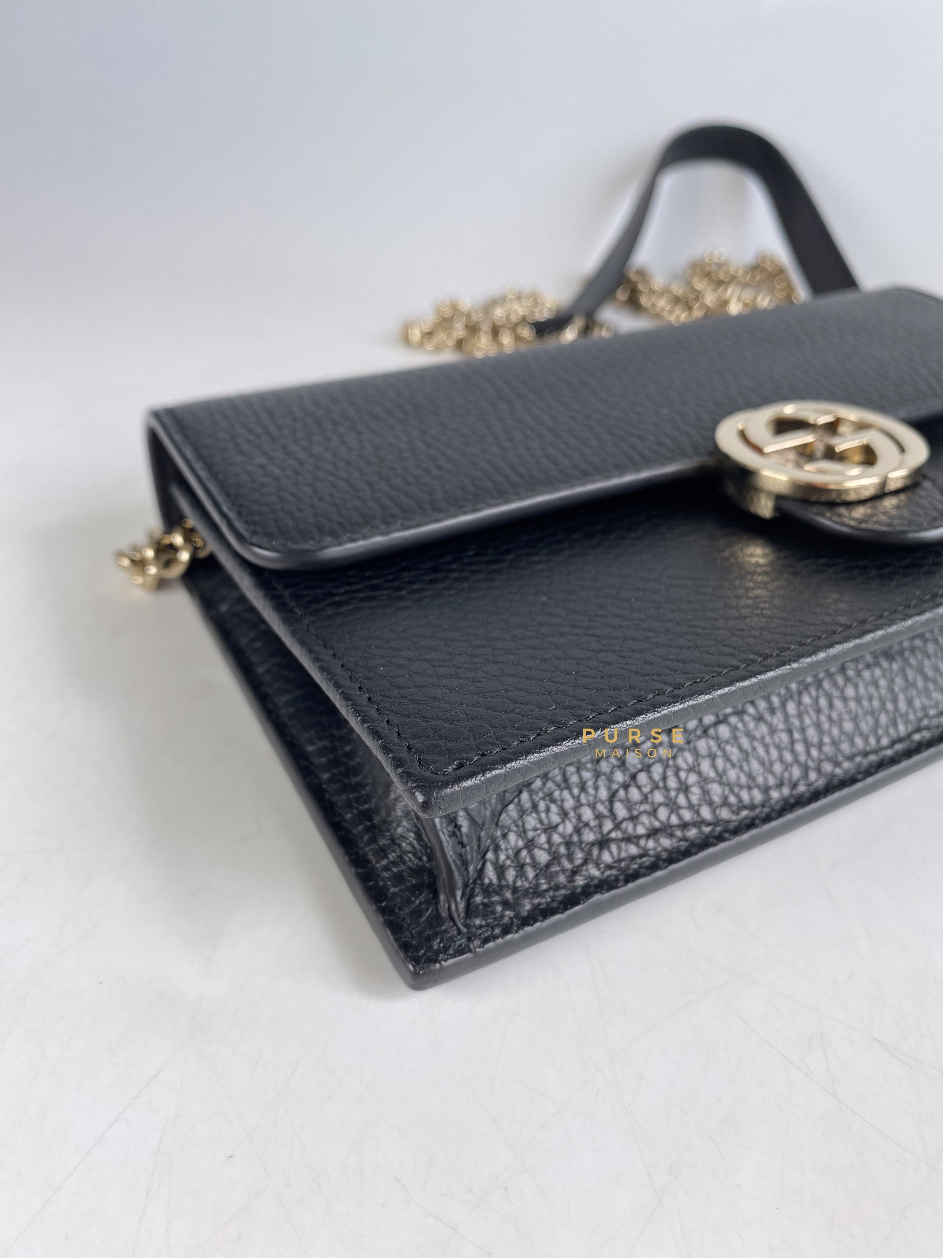 Gucci interlocking g wallet on clearance chain