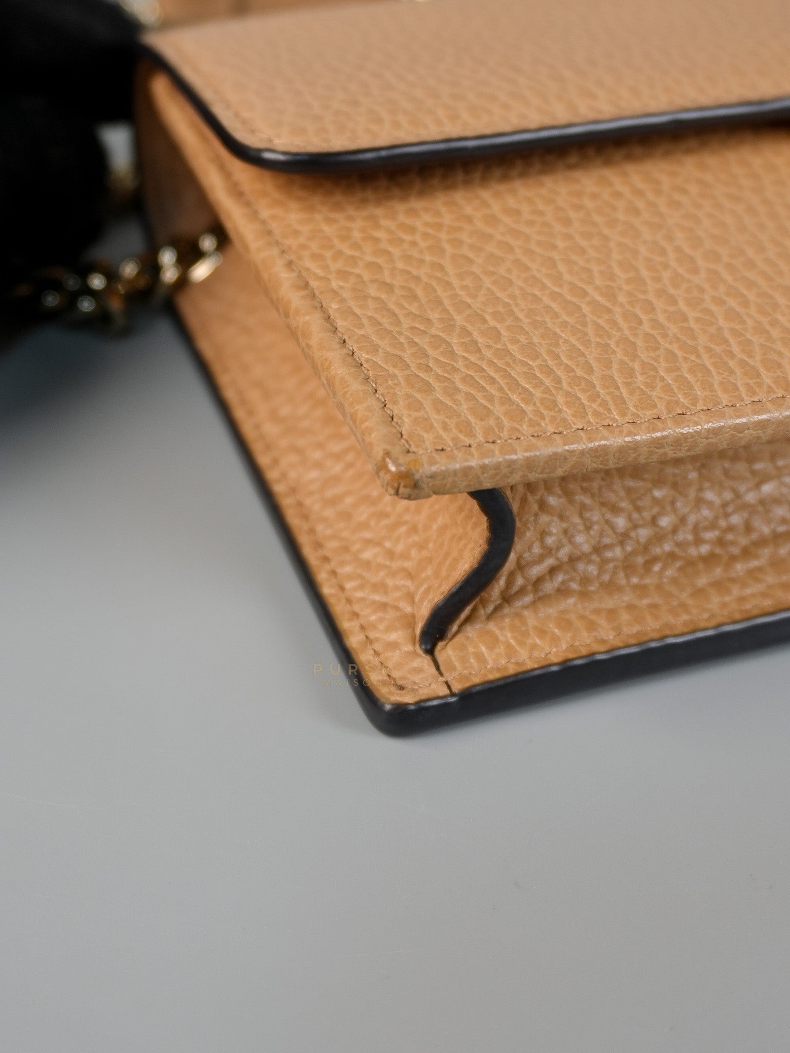 Gucci Interlocking Wallet on Chain WOC in Beige | Purse Maison Luxury Bags Shop