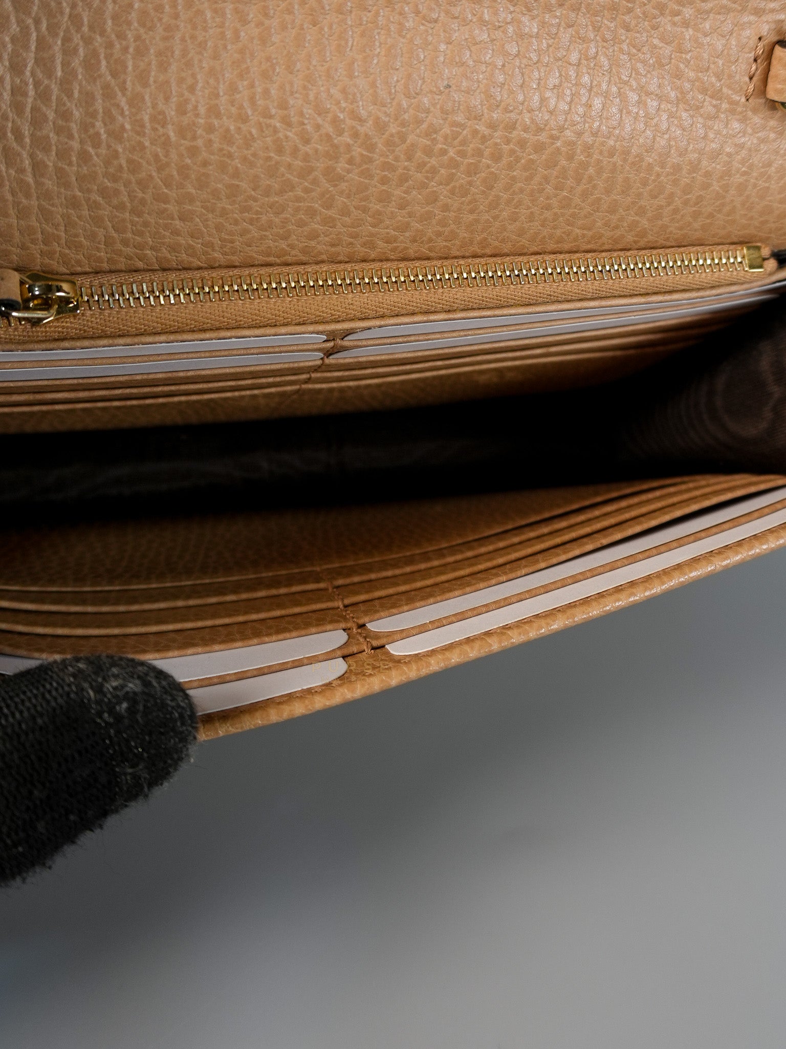 Gucci Interlocking Wallet on Chain WOC in Beige | Purse Maison Luxury Bags Shop