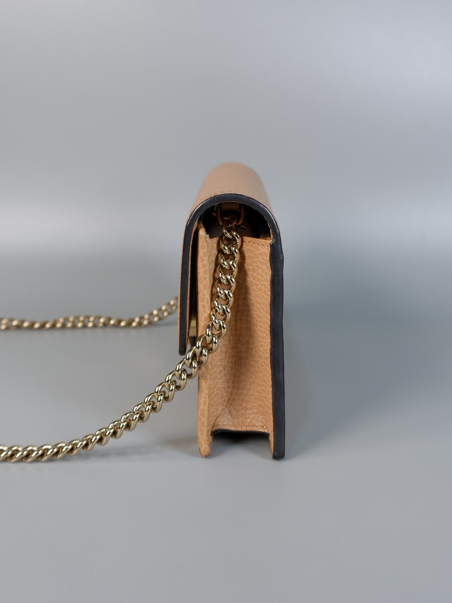 Gucci Interlocking Wallet on Chain WOC in Beige | Purse Maison Luxury Bags Shop