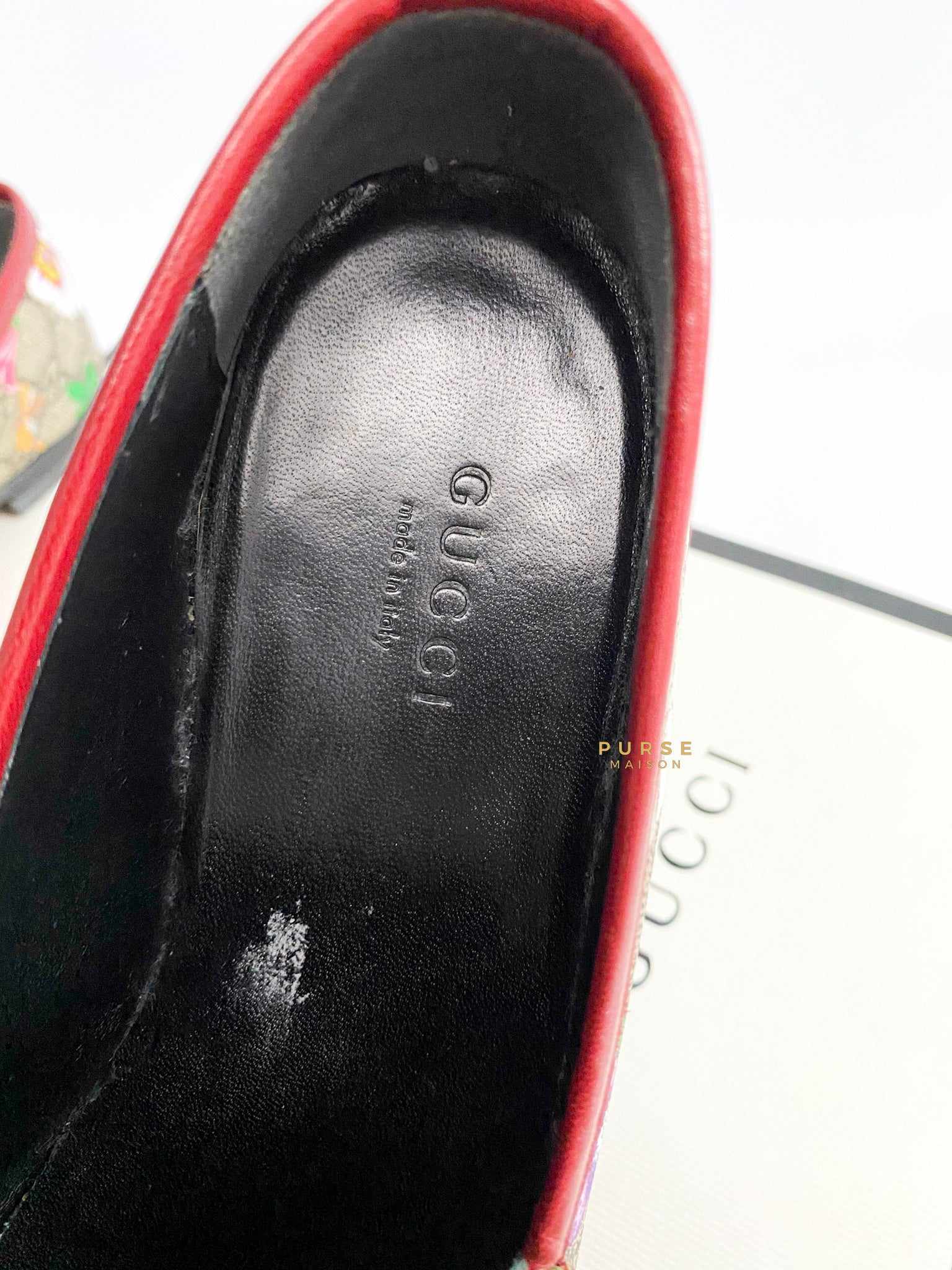 Gucci Jordaan Flora Loafers Size 35.5