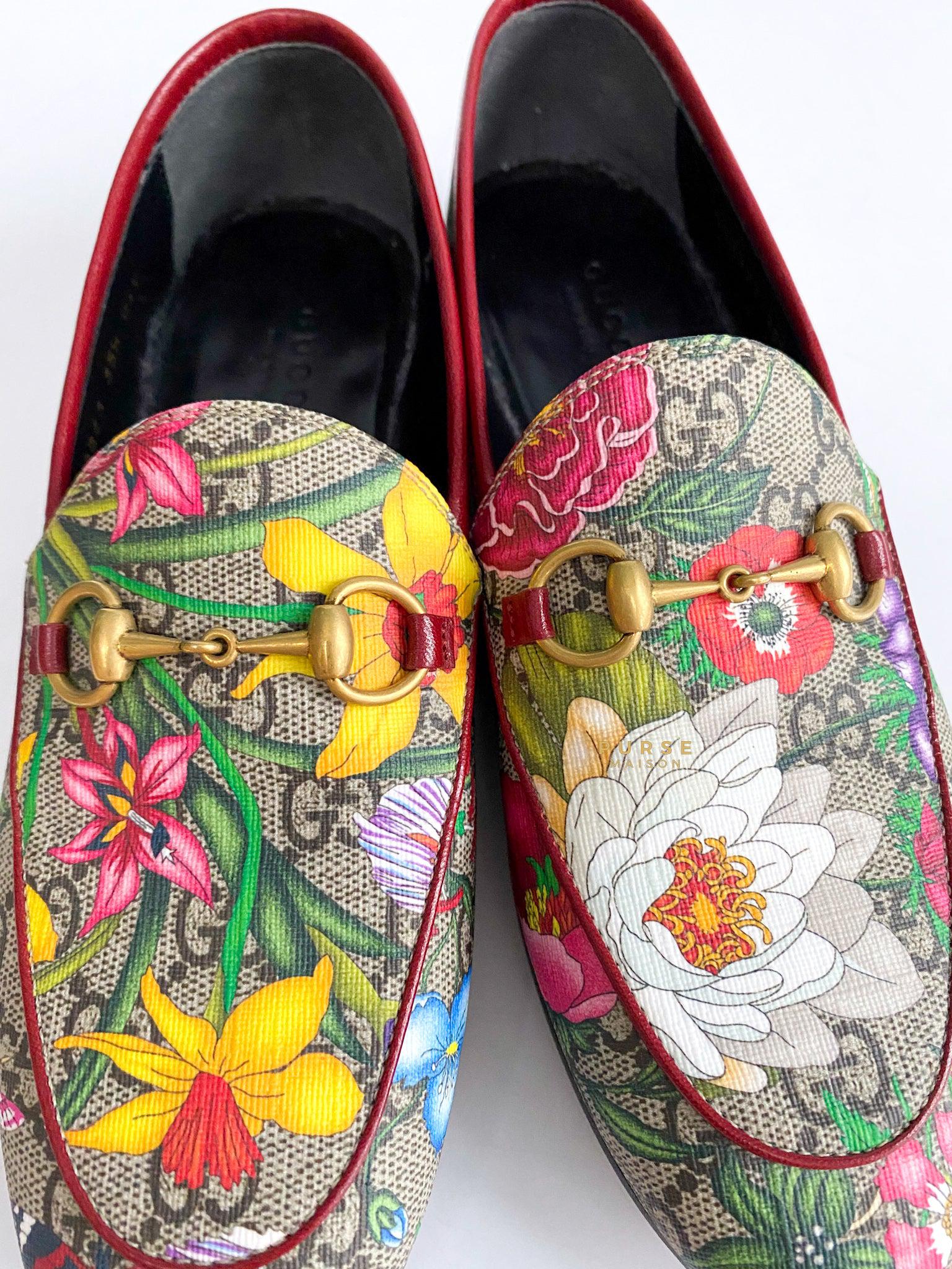 Gucci loafers best sale with flowers