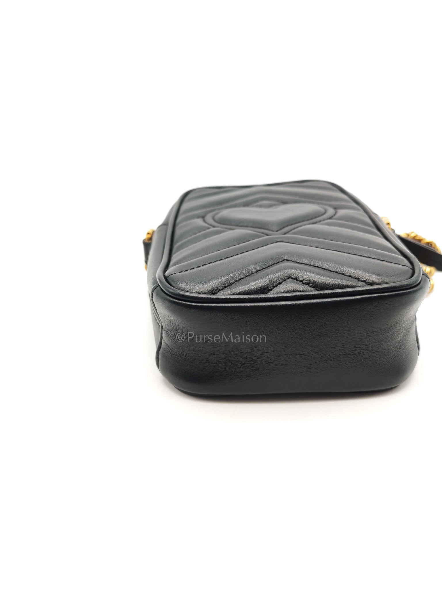 Gucci Marmont Vertical Phone Pouch Matelasse Leather Crossbody Bag | Purse Maison Luxury Bags Shop